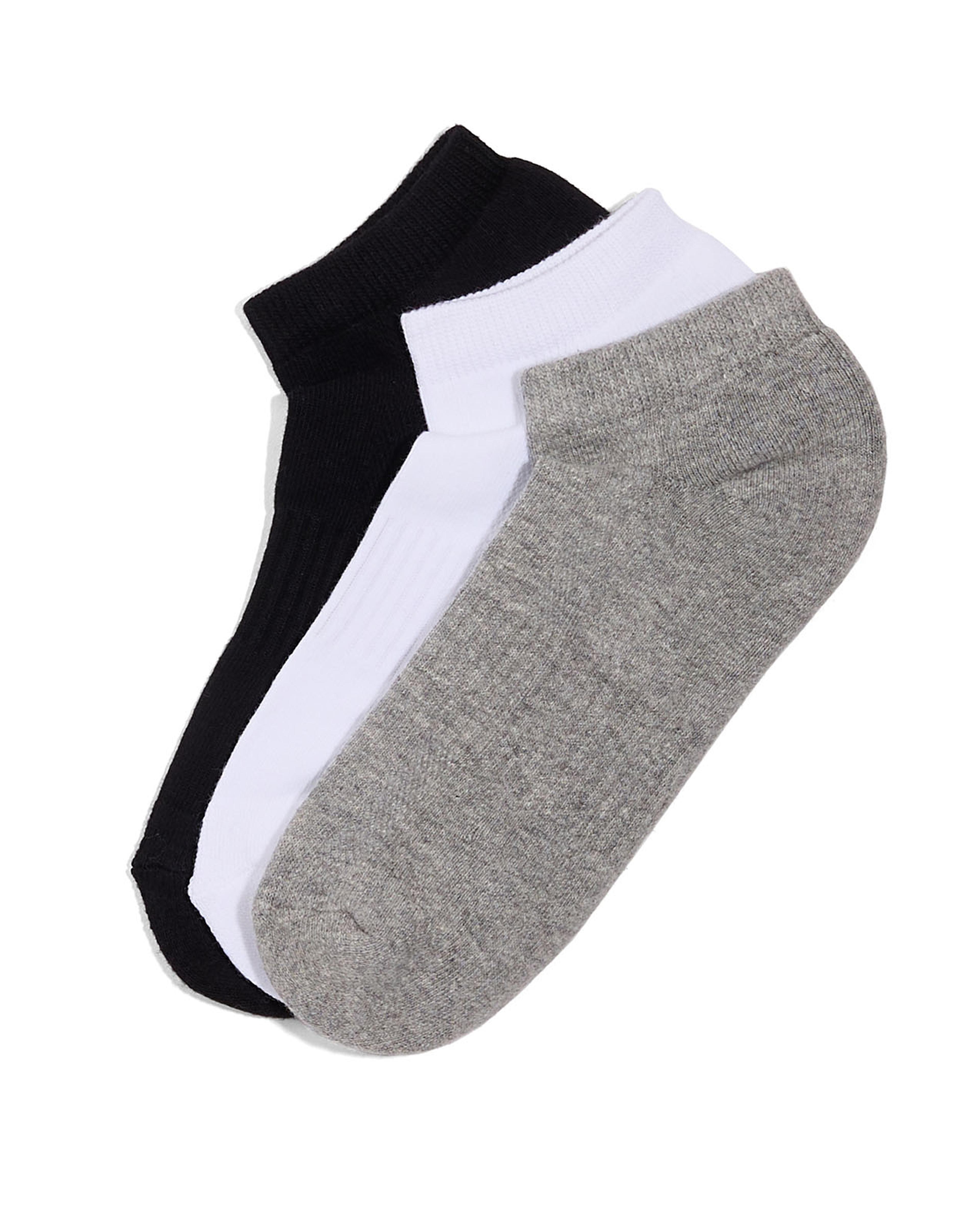 جوارب بطول الكاحل - 3 أزواج
