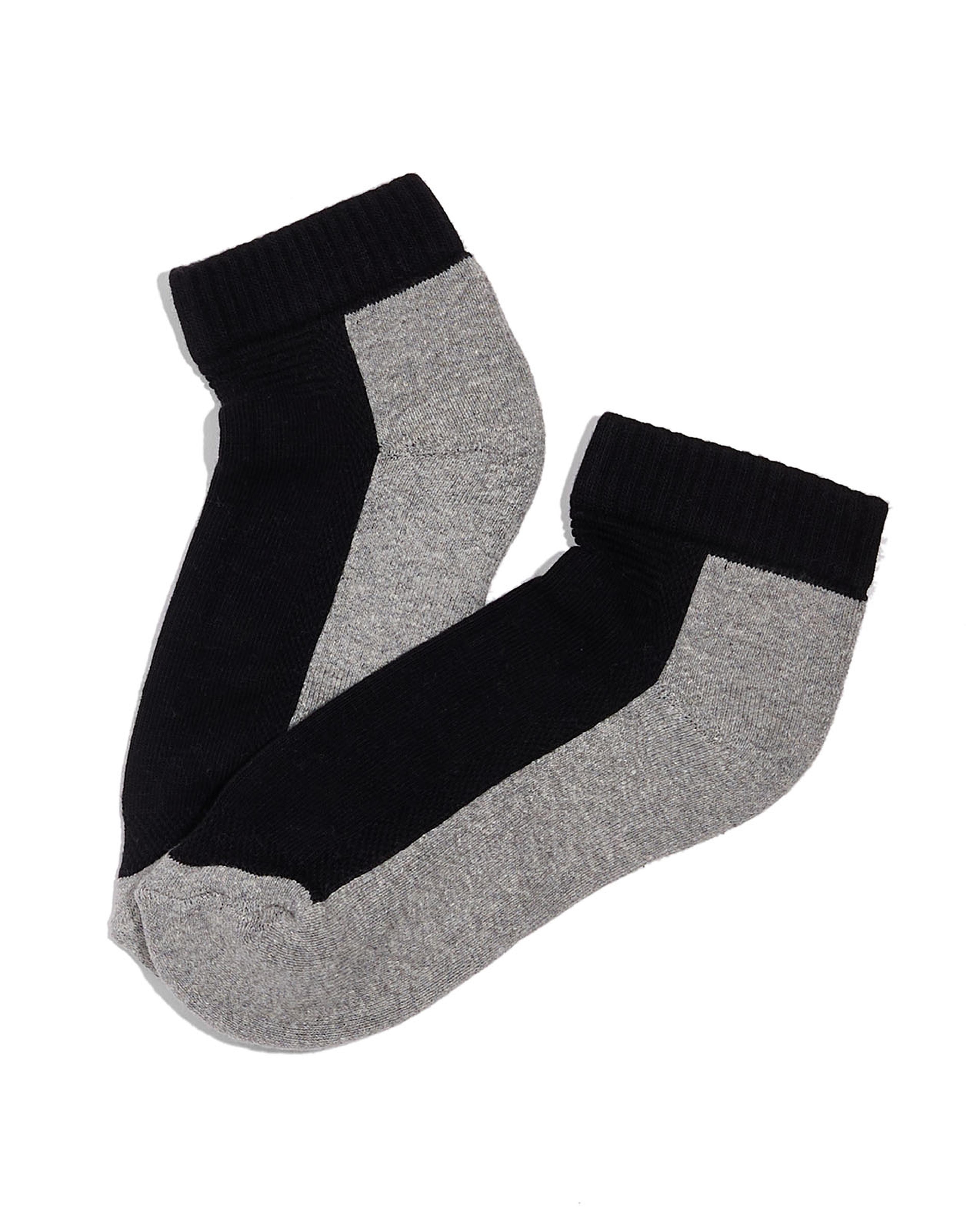 طقم جوارب كاحل بلون متناسق - 3 أزواج