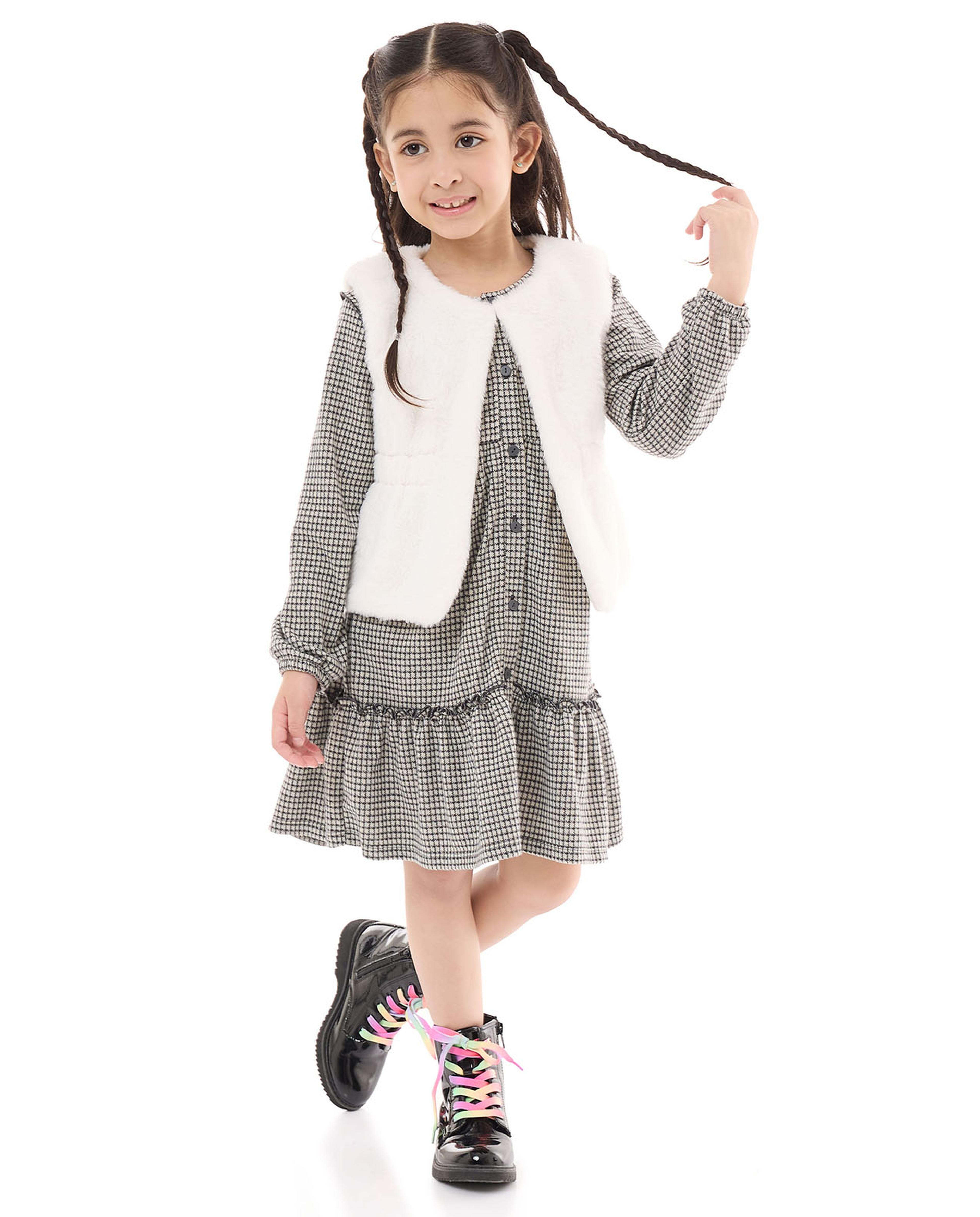 Plush Crew Neck Gilet