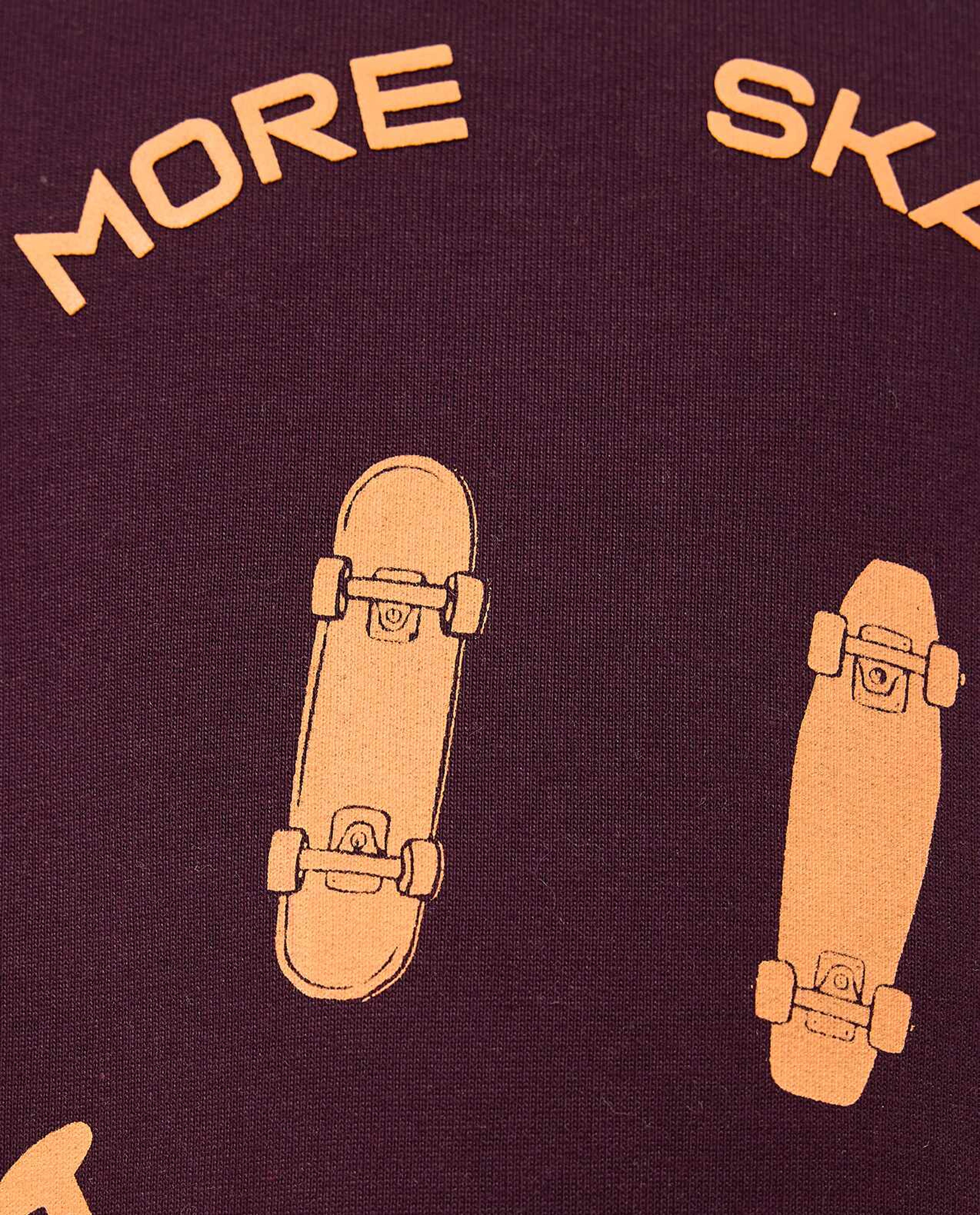 Printed Sweatshirt with Crew Neck and Long Sleeves