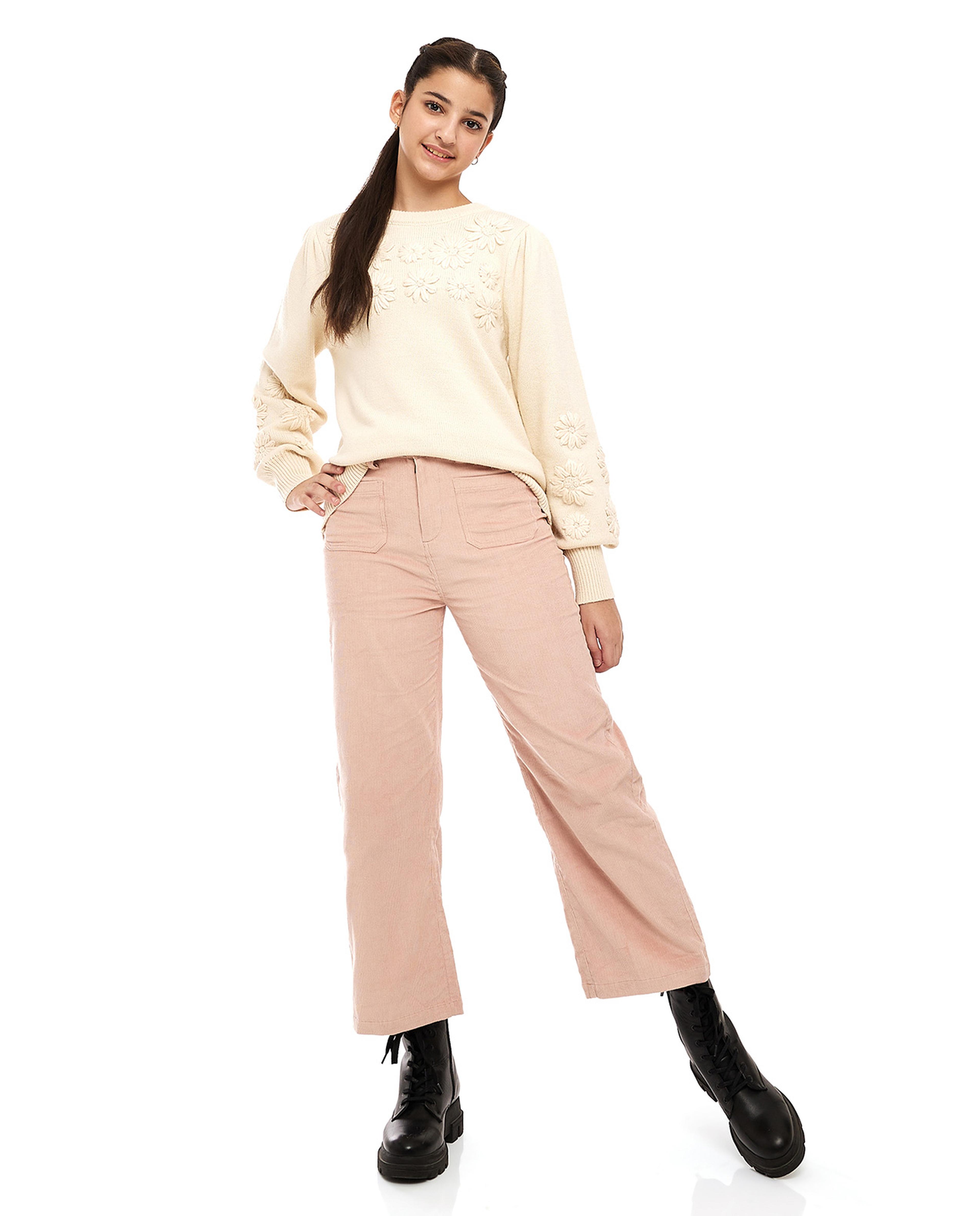Corduroy Wide Leg Pants