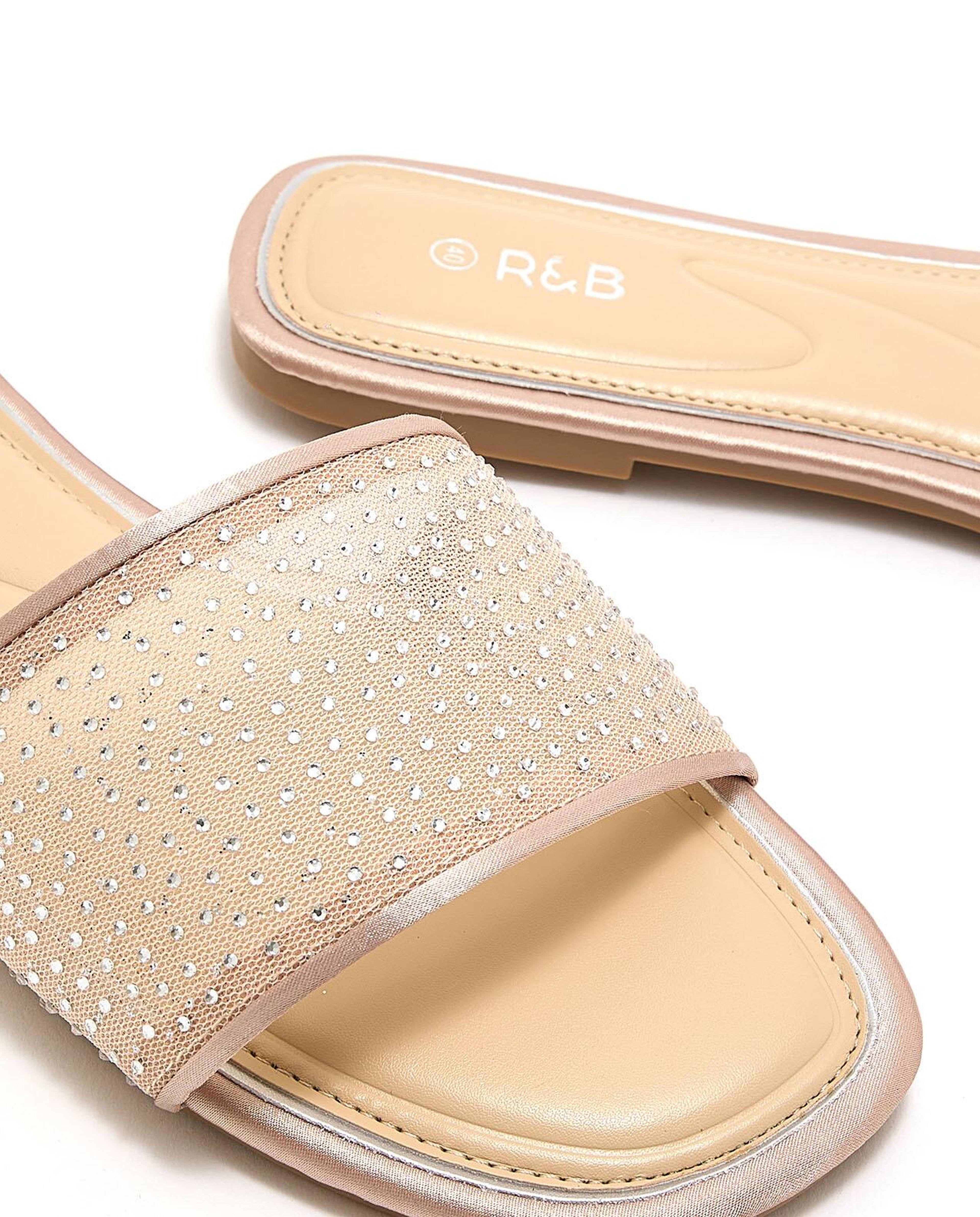 Embellished Flat Sandals