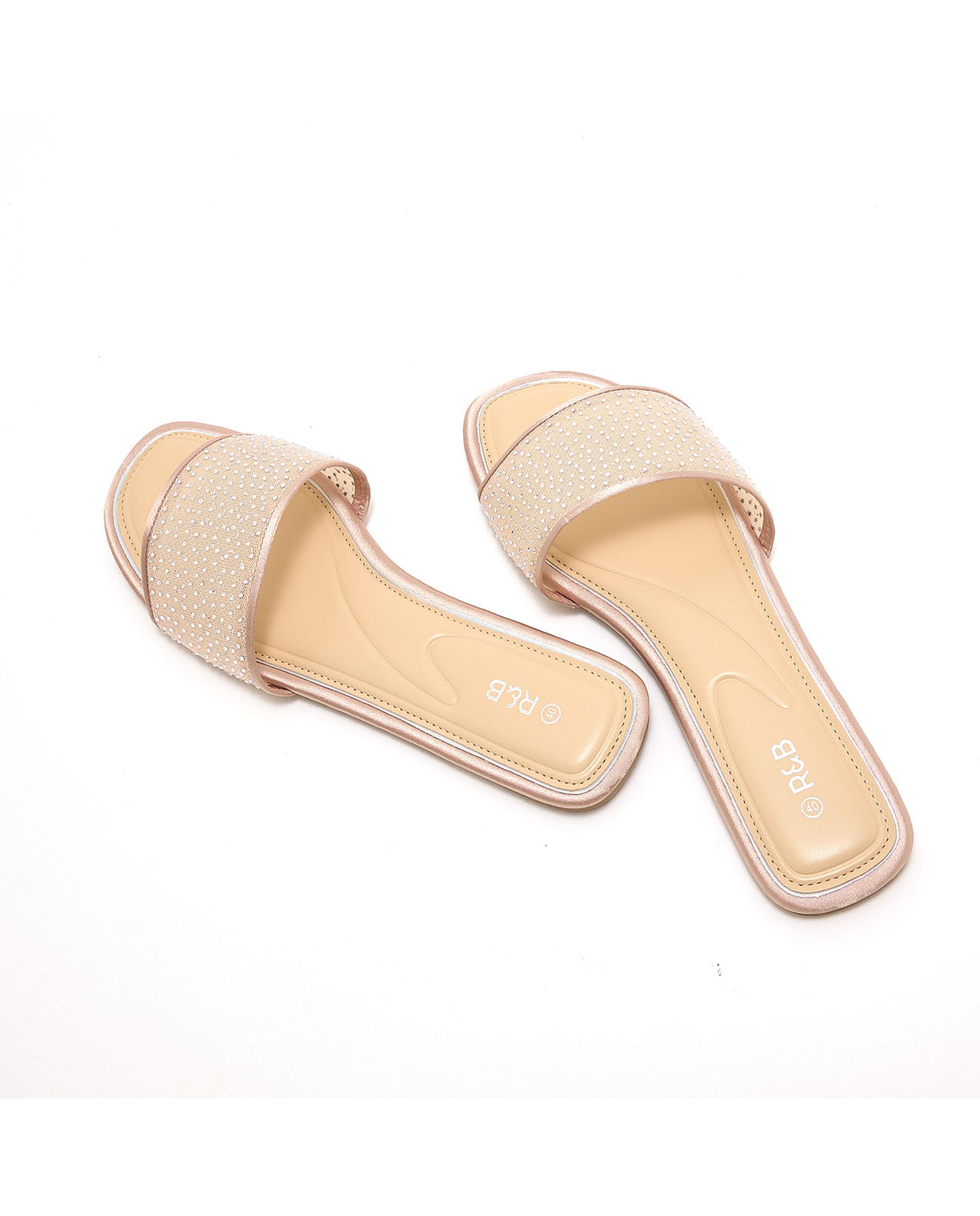 Embellished Flat Sandals