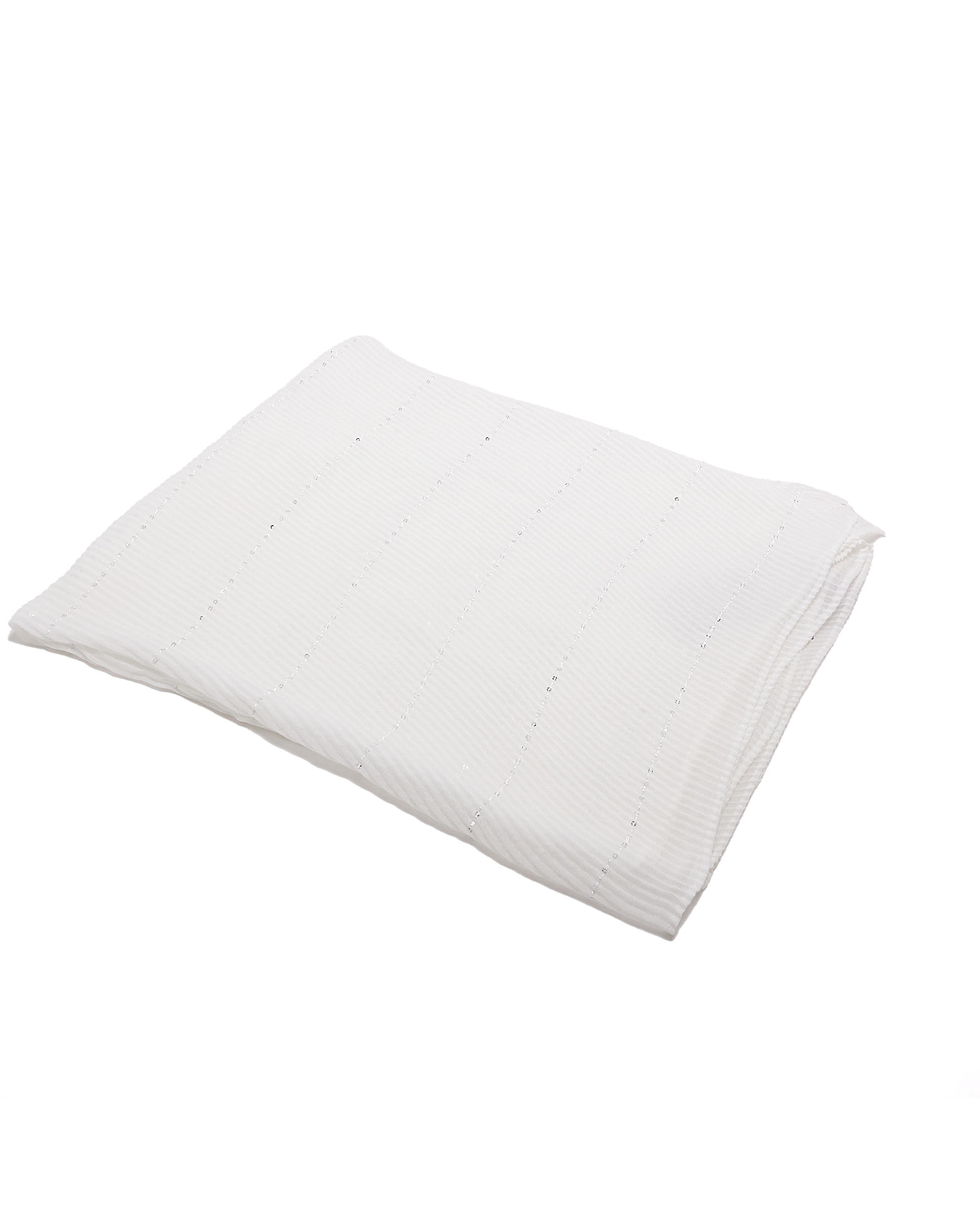 Sequined Pleated Scarf