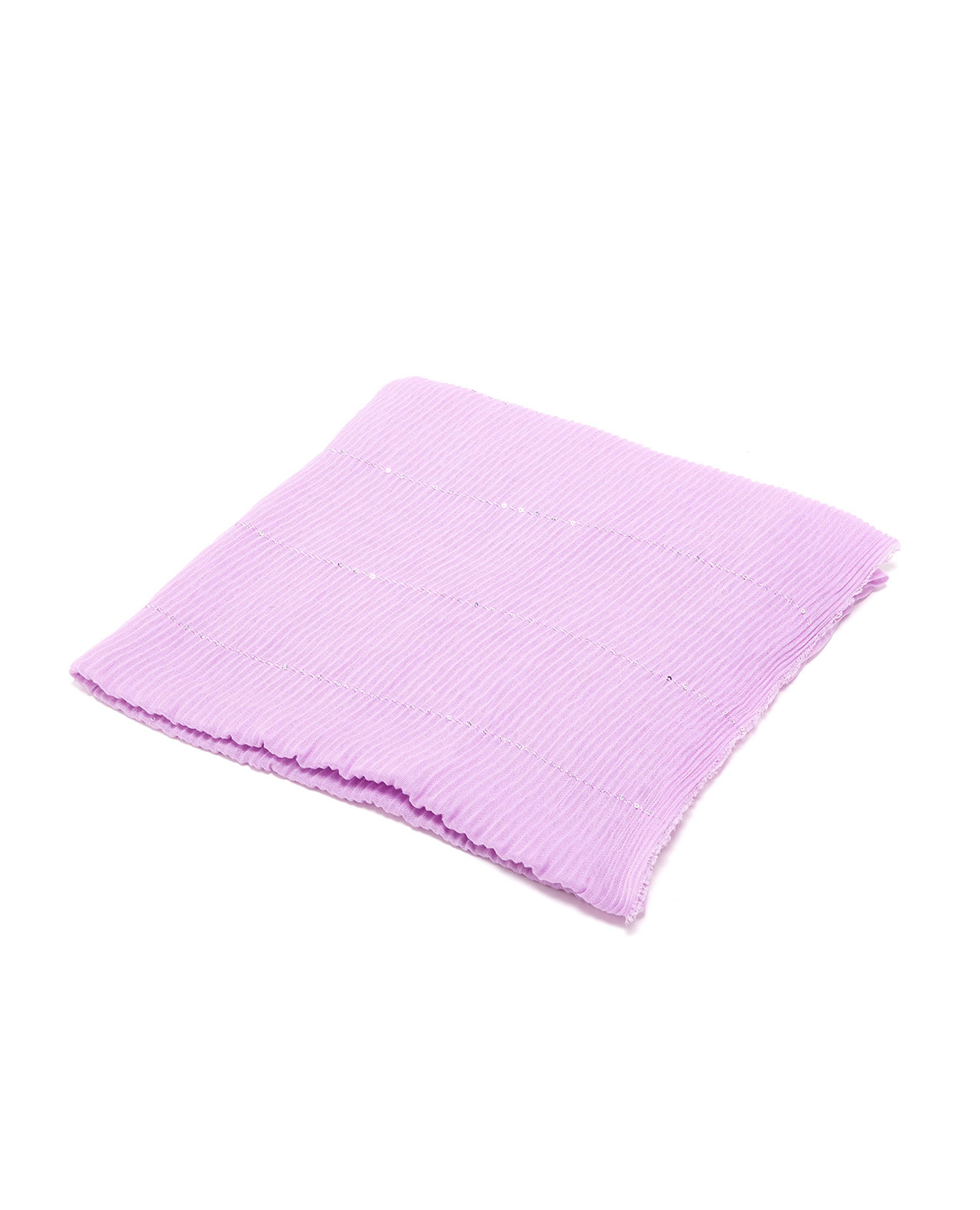 Sequined Pleated Scarf