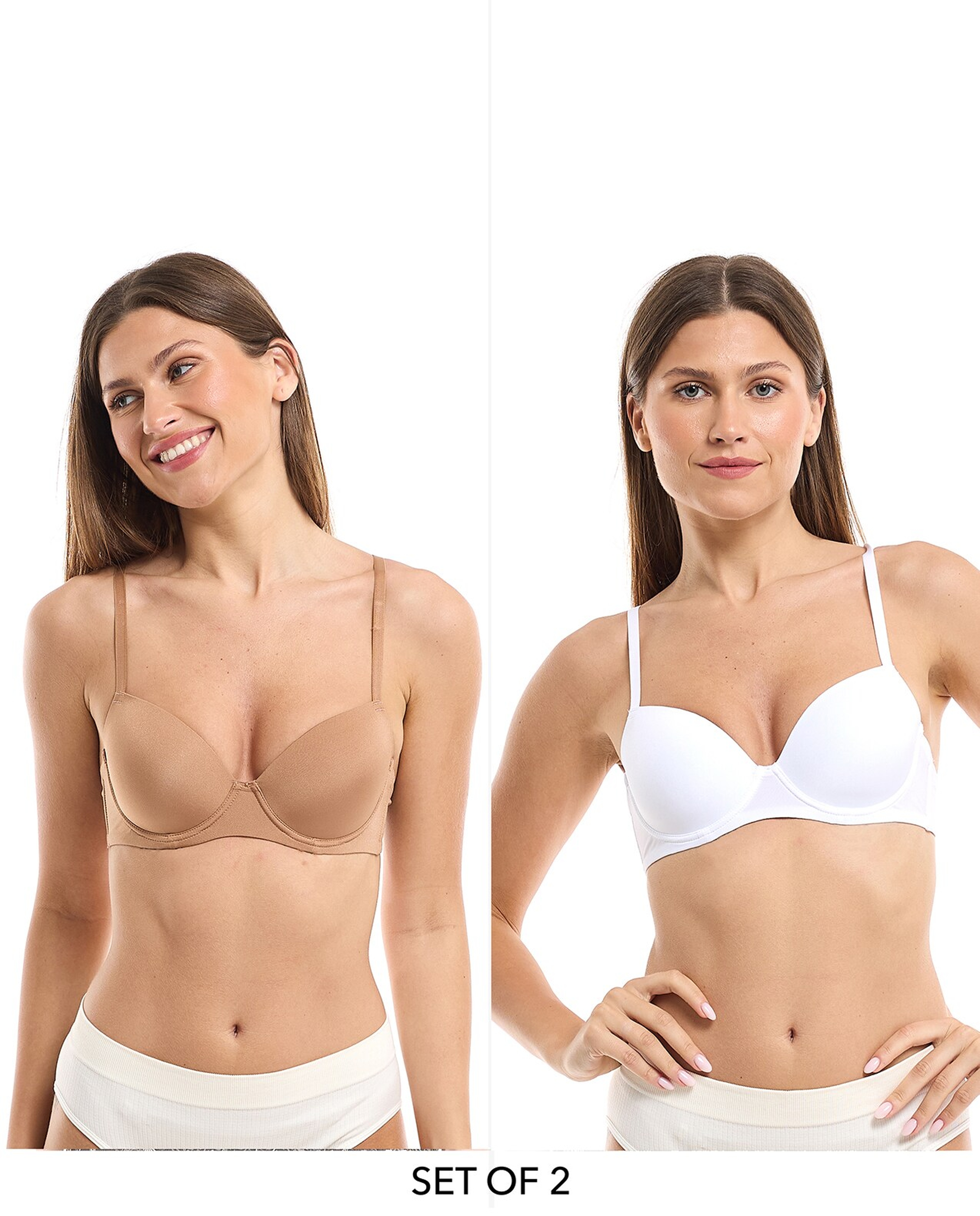 2 Pack Underwired Bras