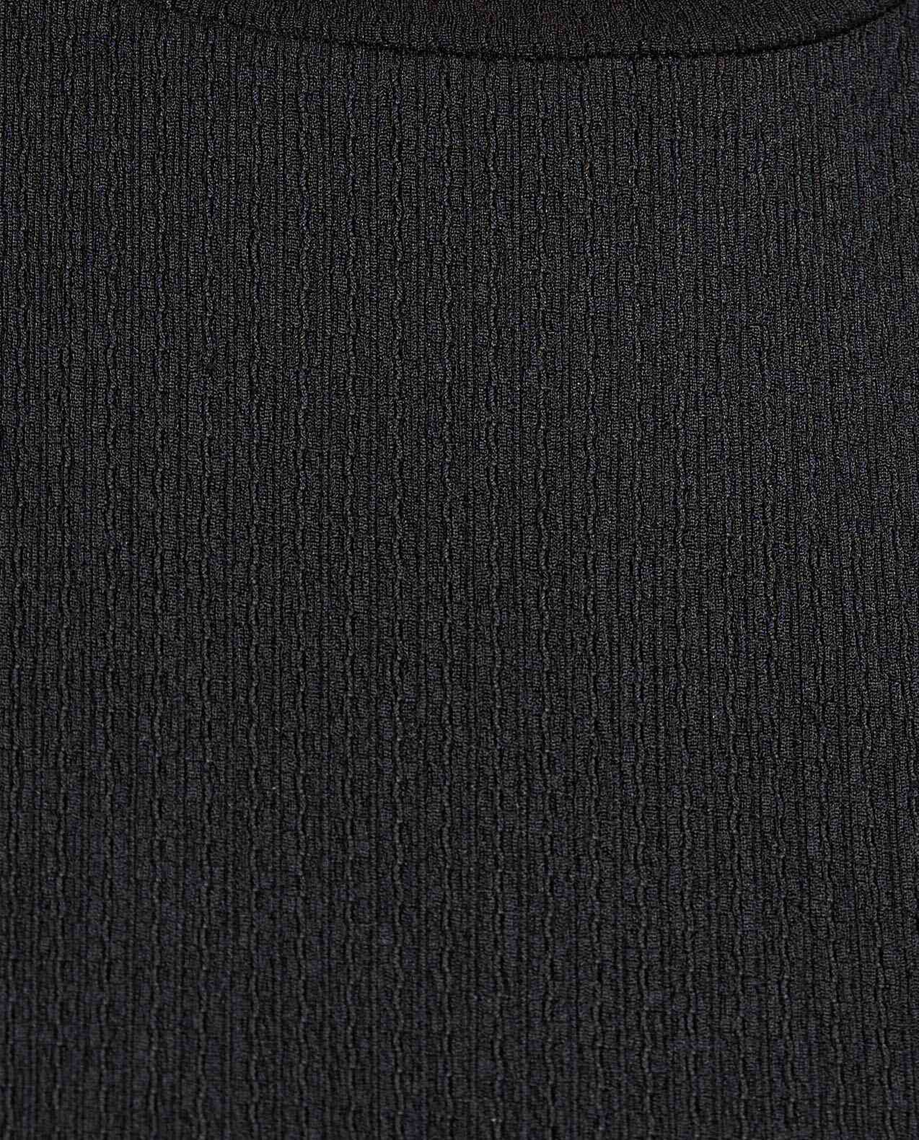 Textured Knit Top with Crew Neck and Short Sleeves