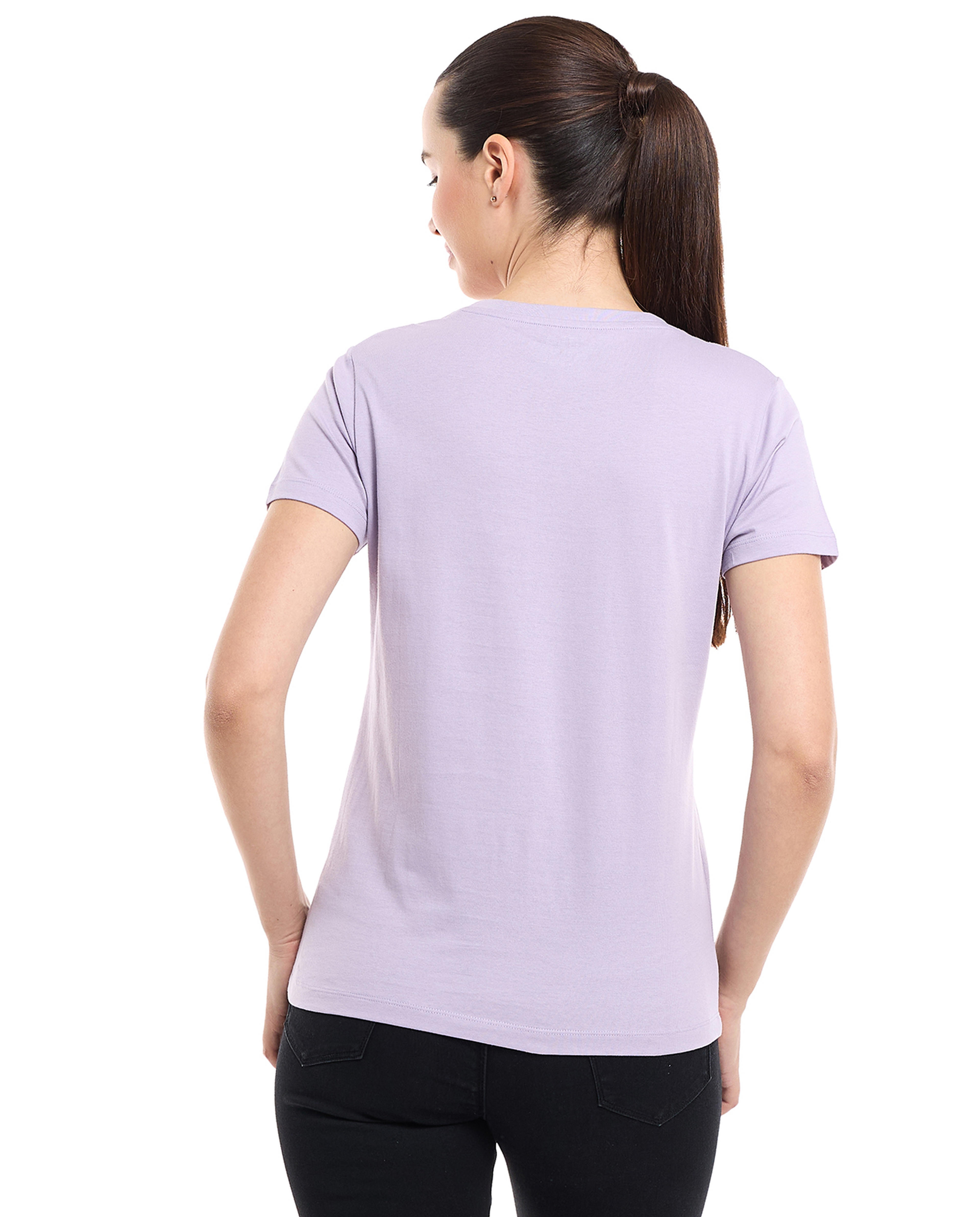 Printed T-Shirt with Crew Neck and Short Sleeves