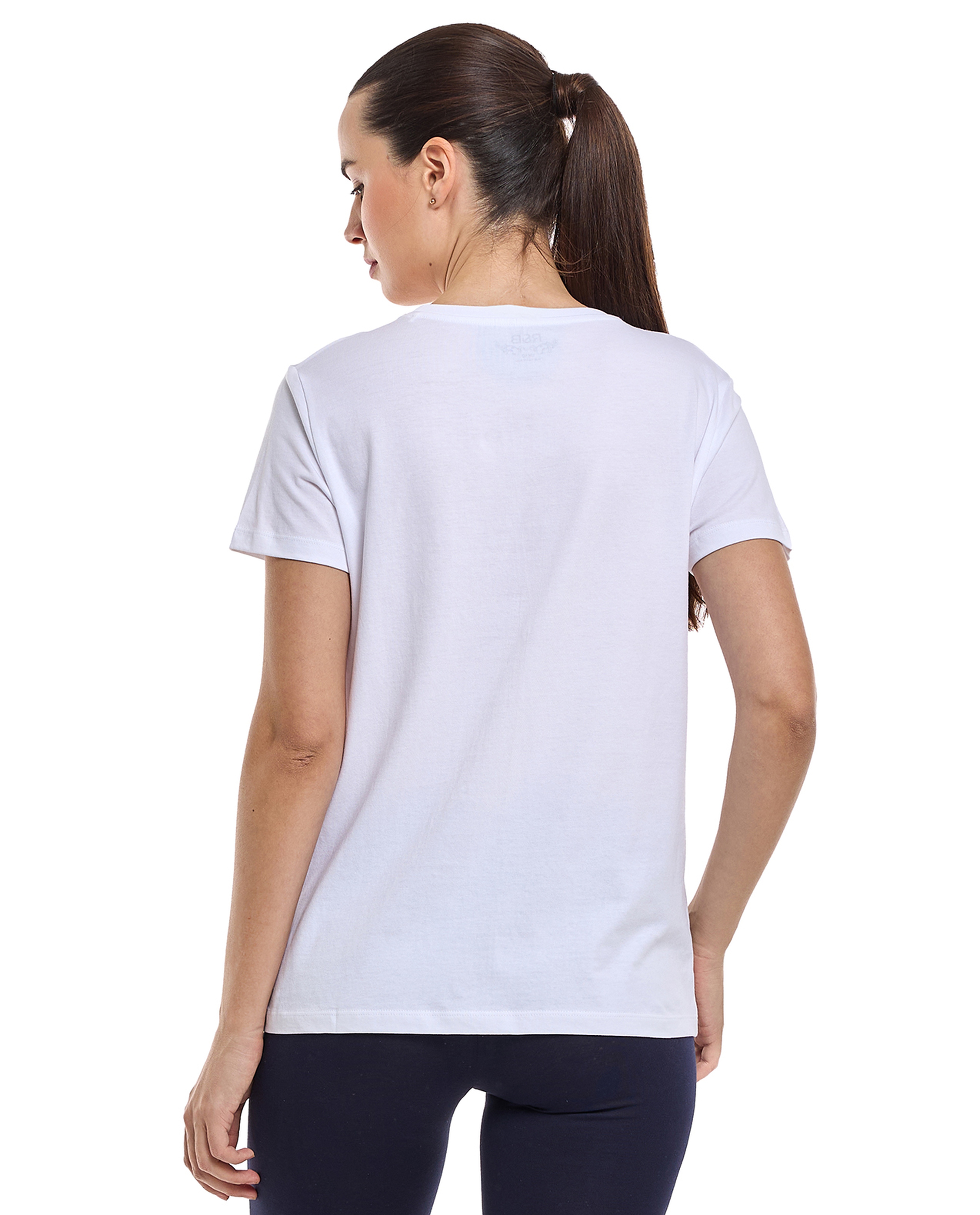 Graphic Print T-Shirt with Crew Neck and Short Sleeves