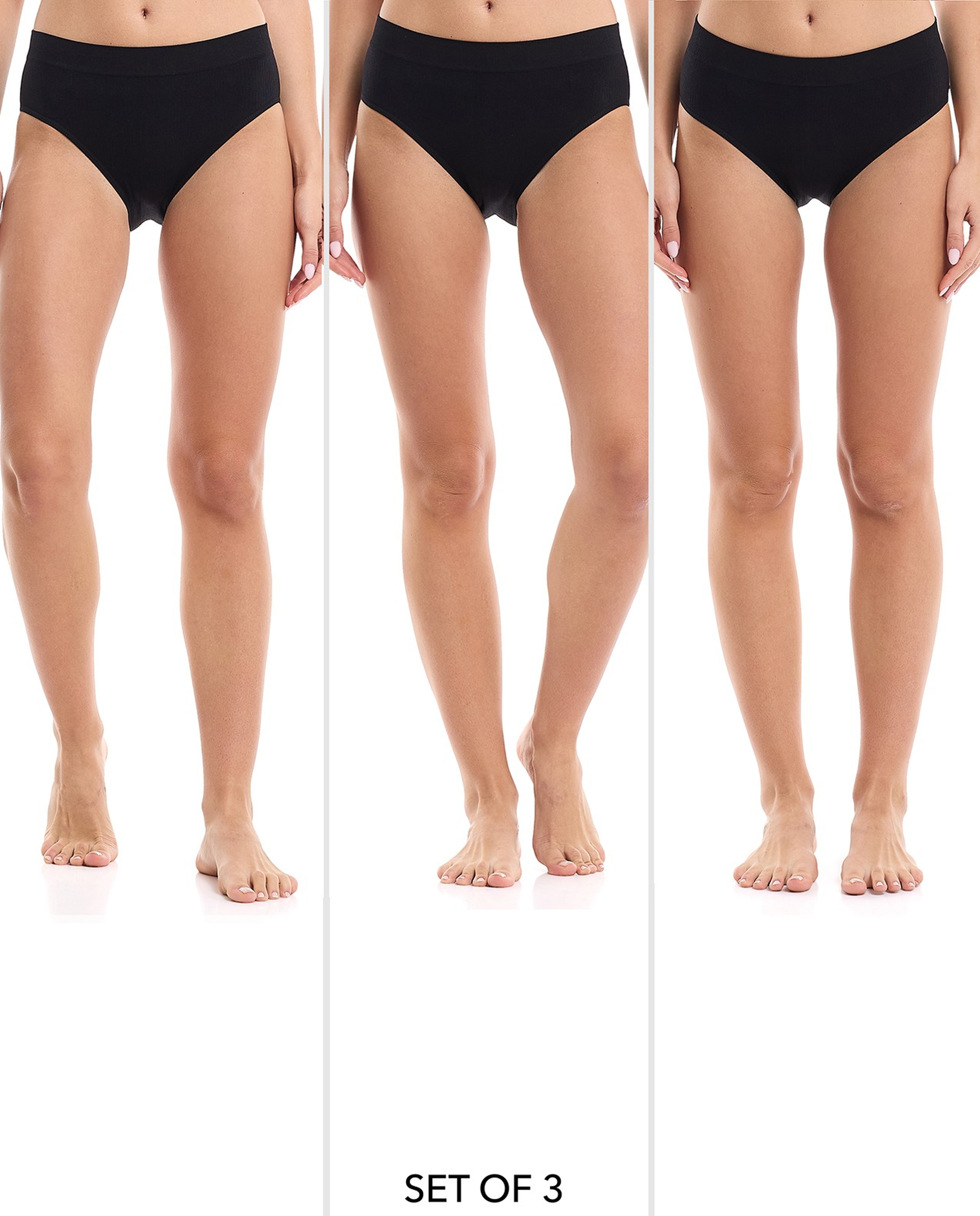 3 Pack Seamless Bikini Briefs