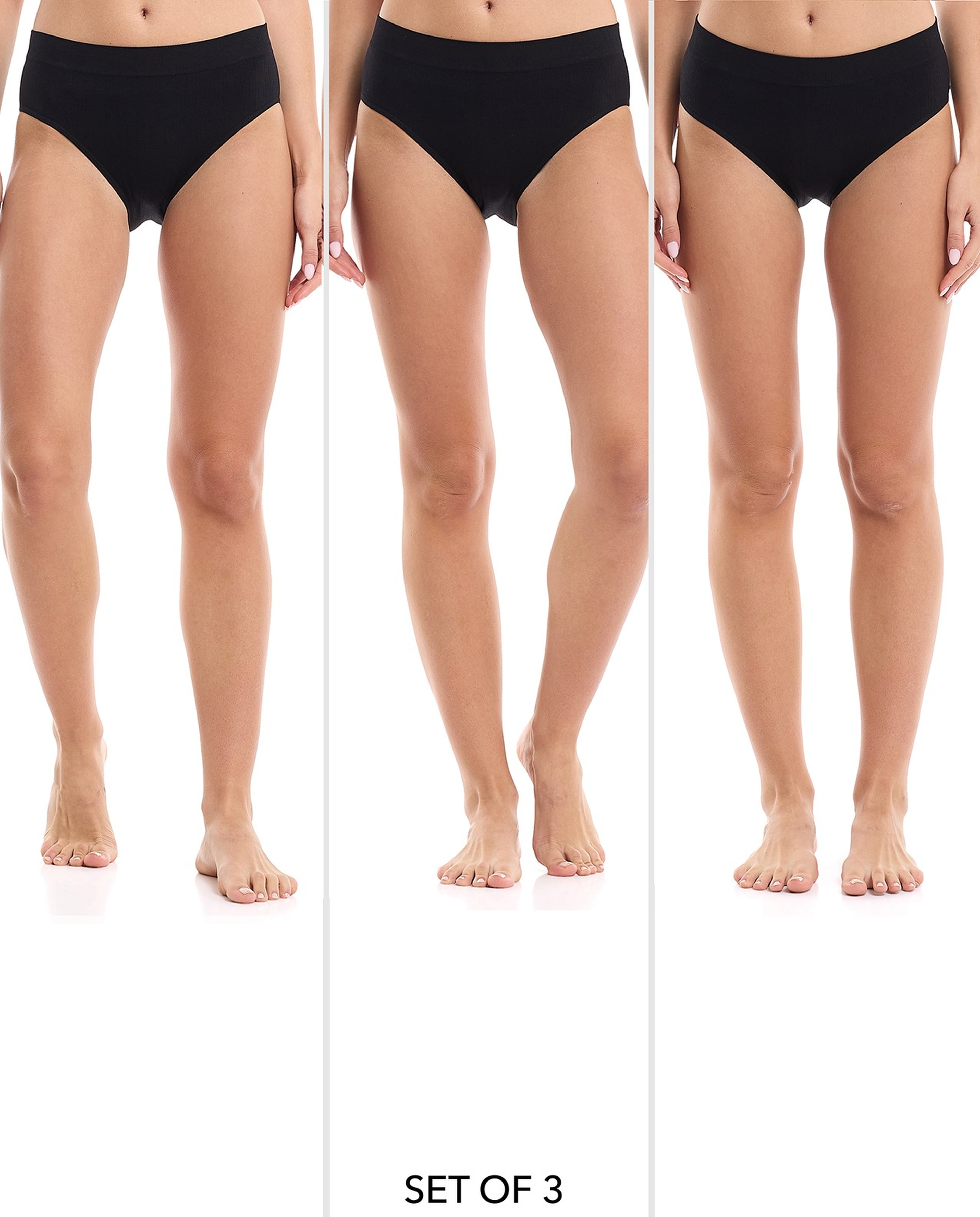 3 Pack Seamless Bikini Briefs