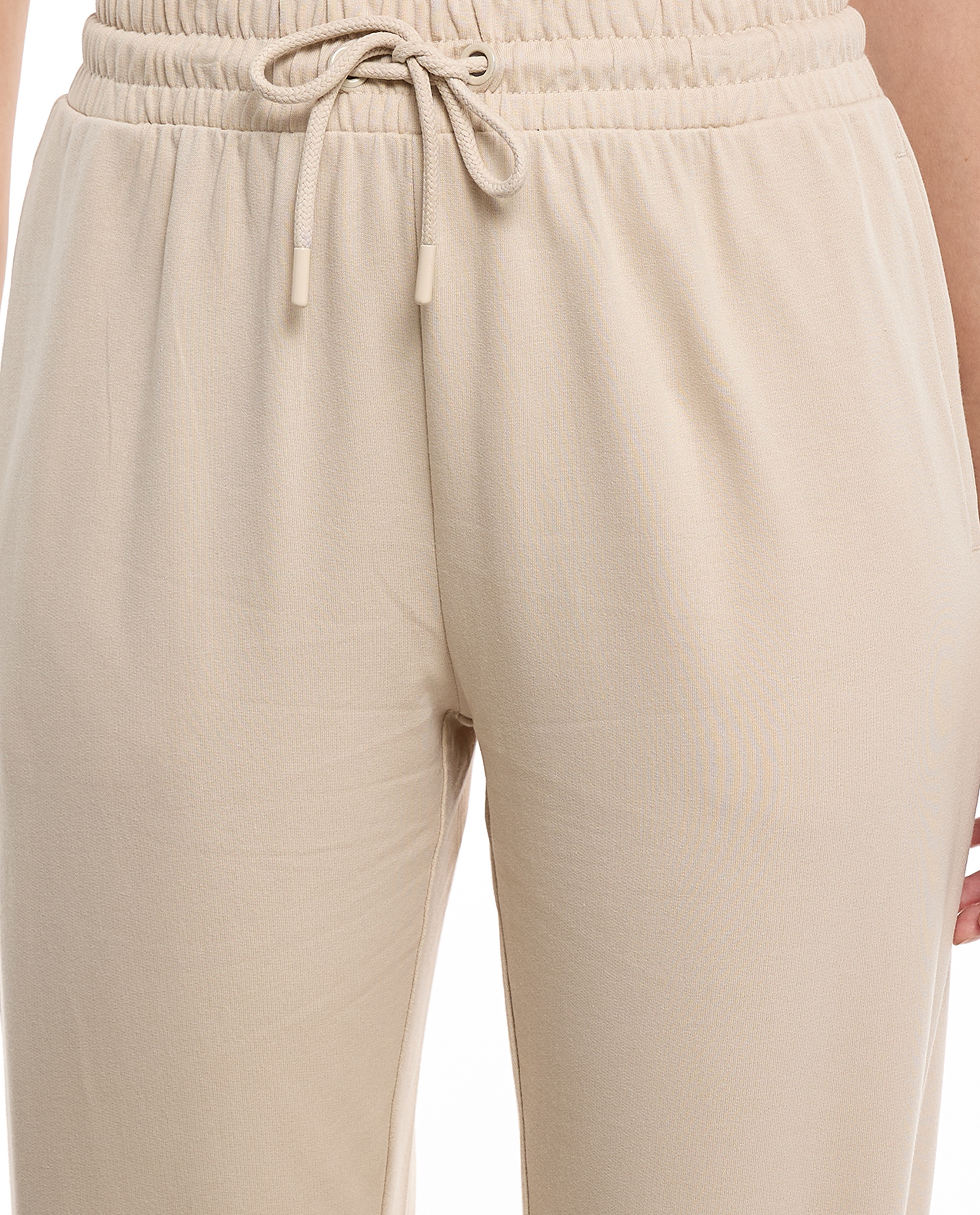 Solid Joggers with Drawstring Waist