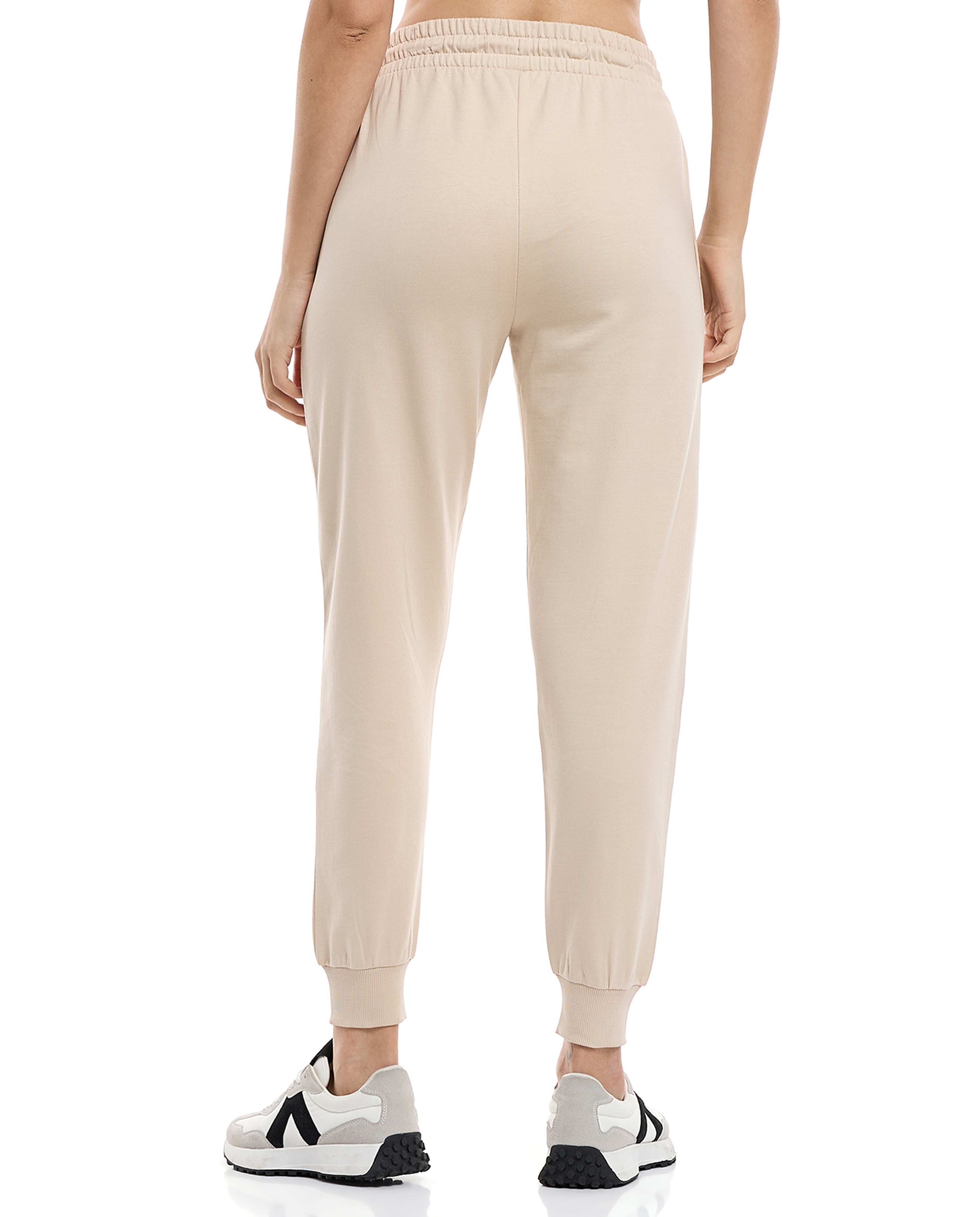 Solid Joggers with Drawstring Waist