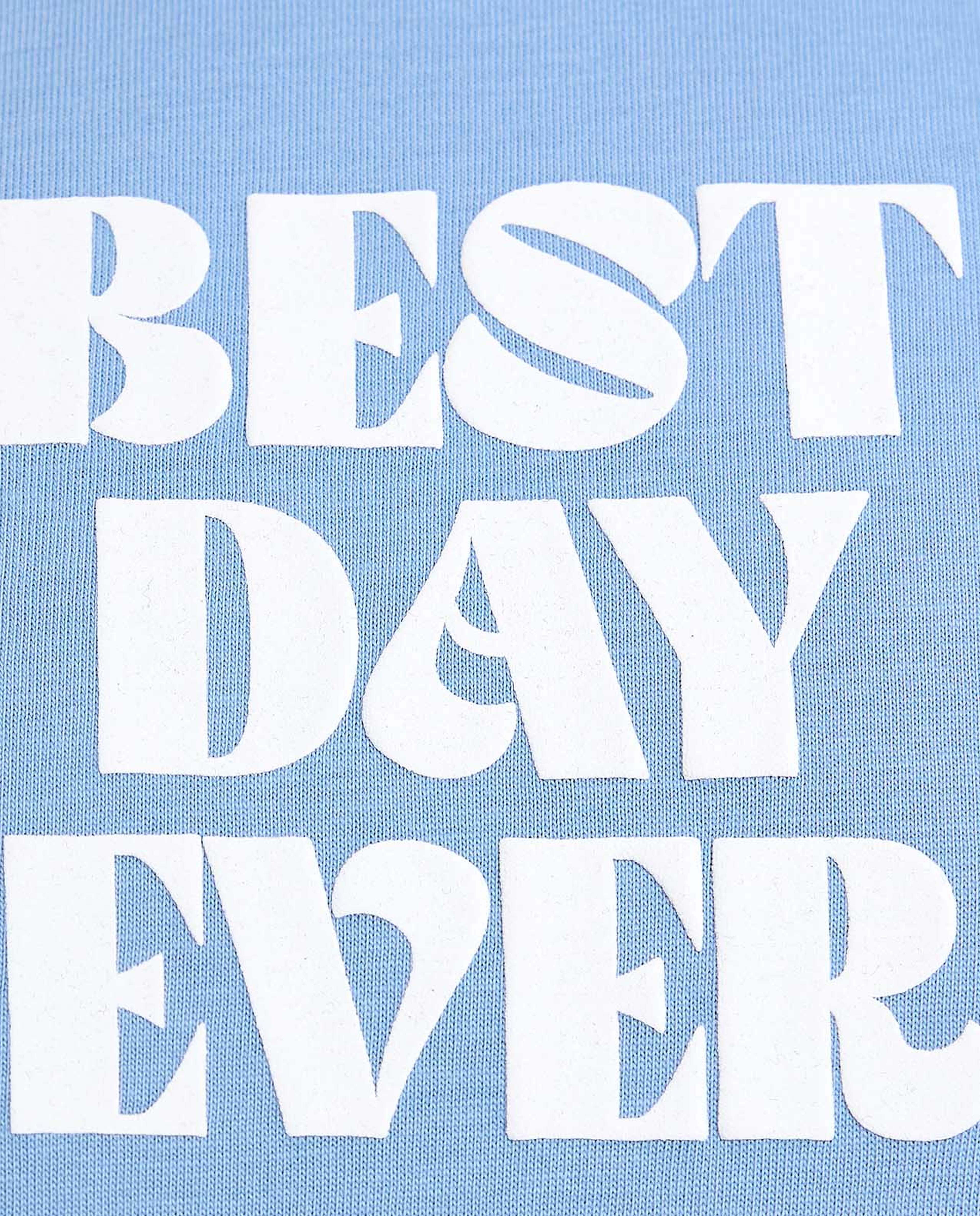 Typography Print T-Shirt with Crew Neck and Short Sleeves