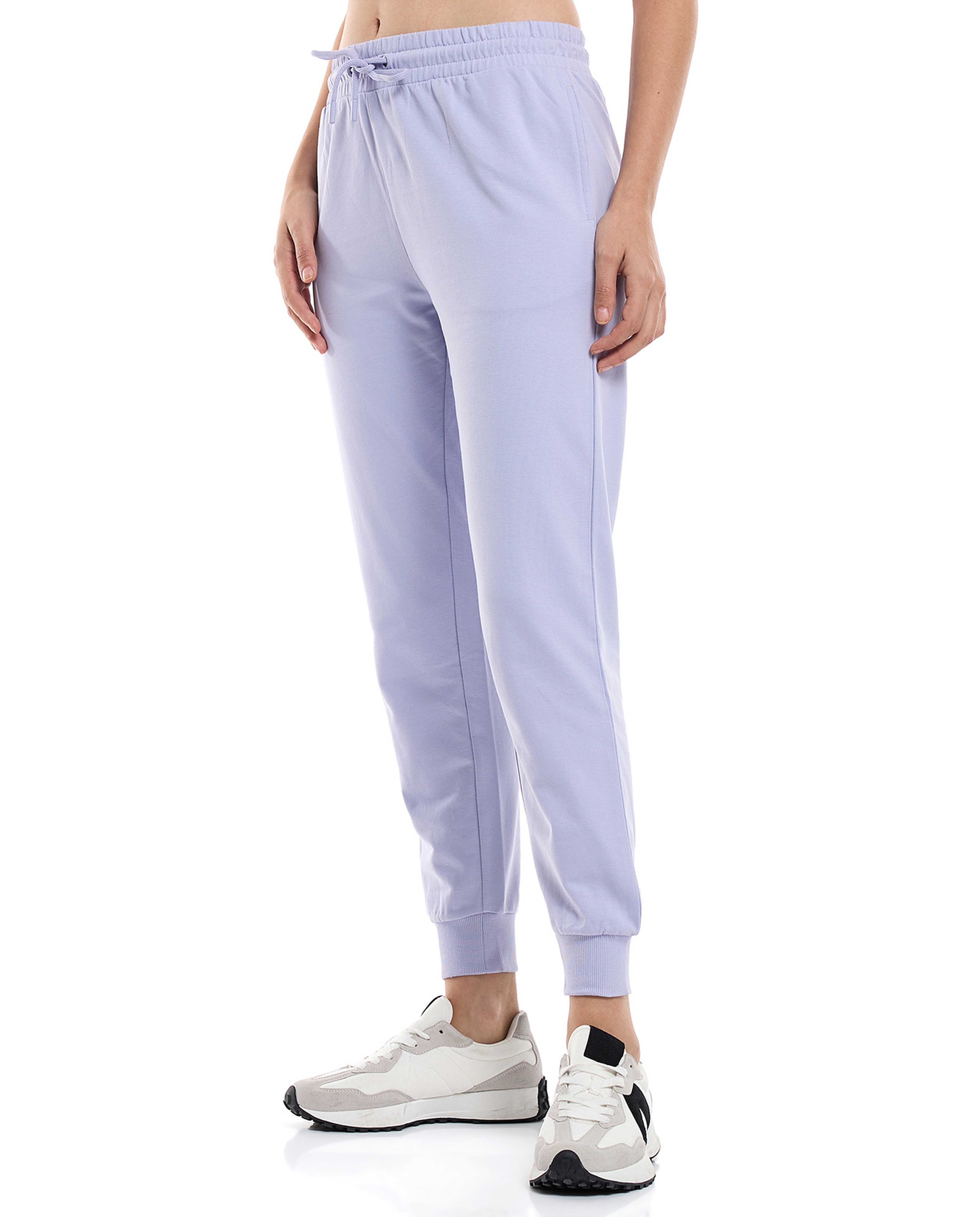 Solid Joggers with Drawstring Waist