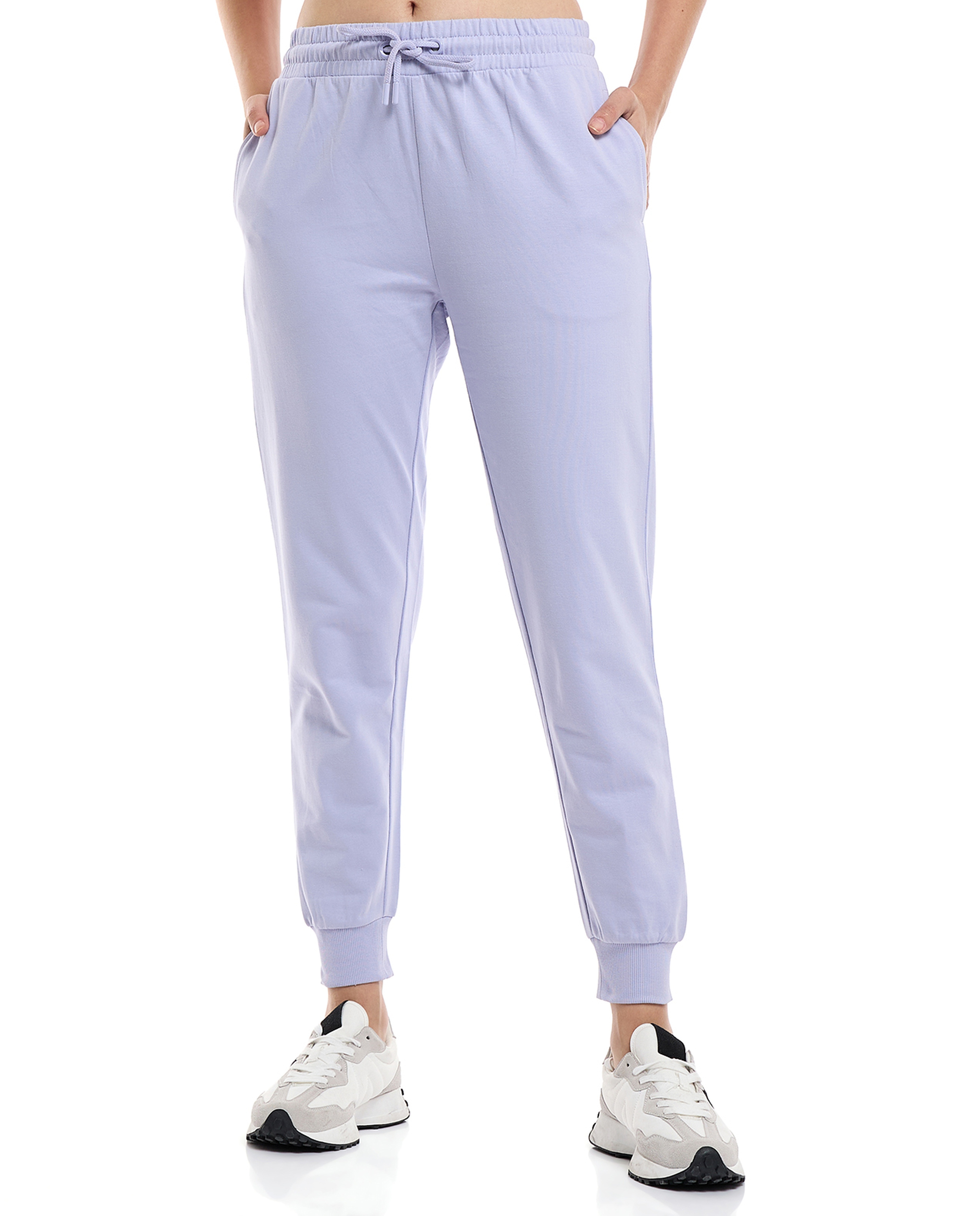 Solid Joggers with Drawstring Waist