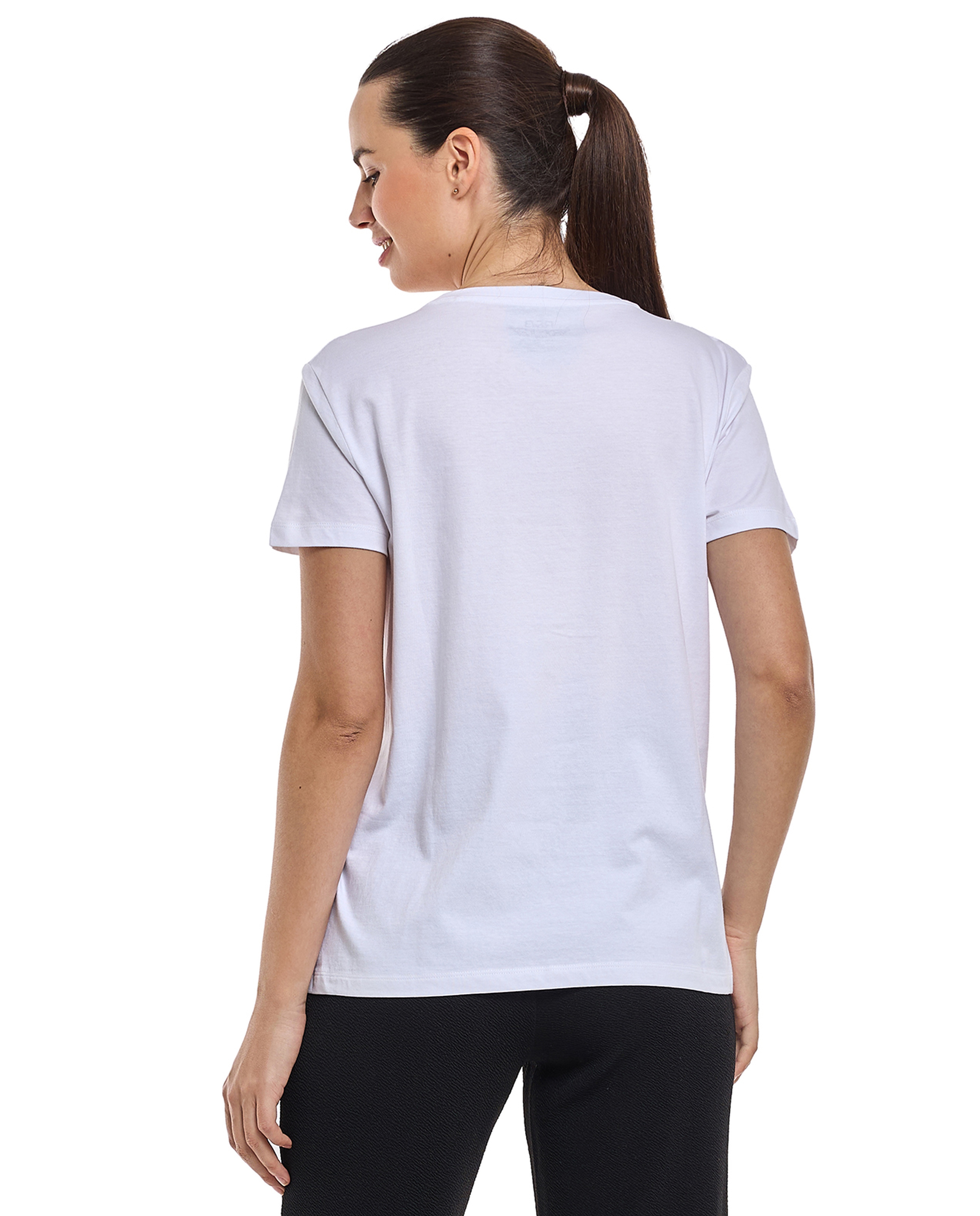Sequins T-Shirt with Crew Neck and Short Sleeves