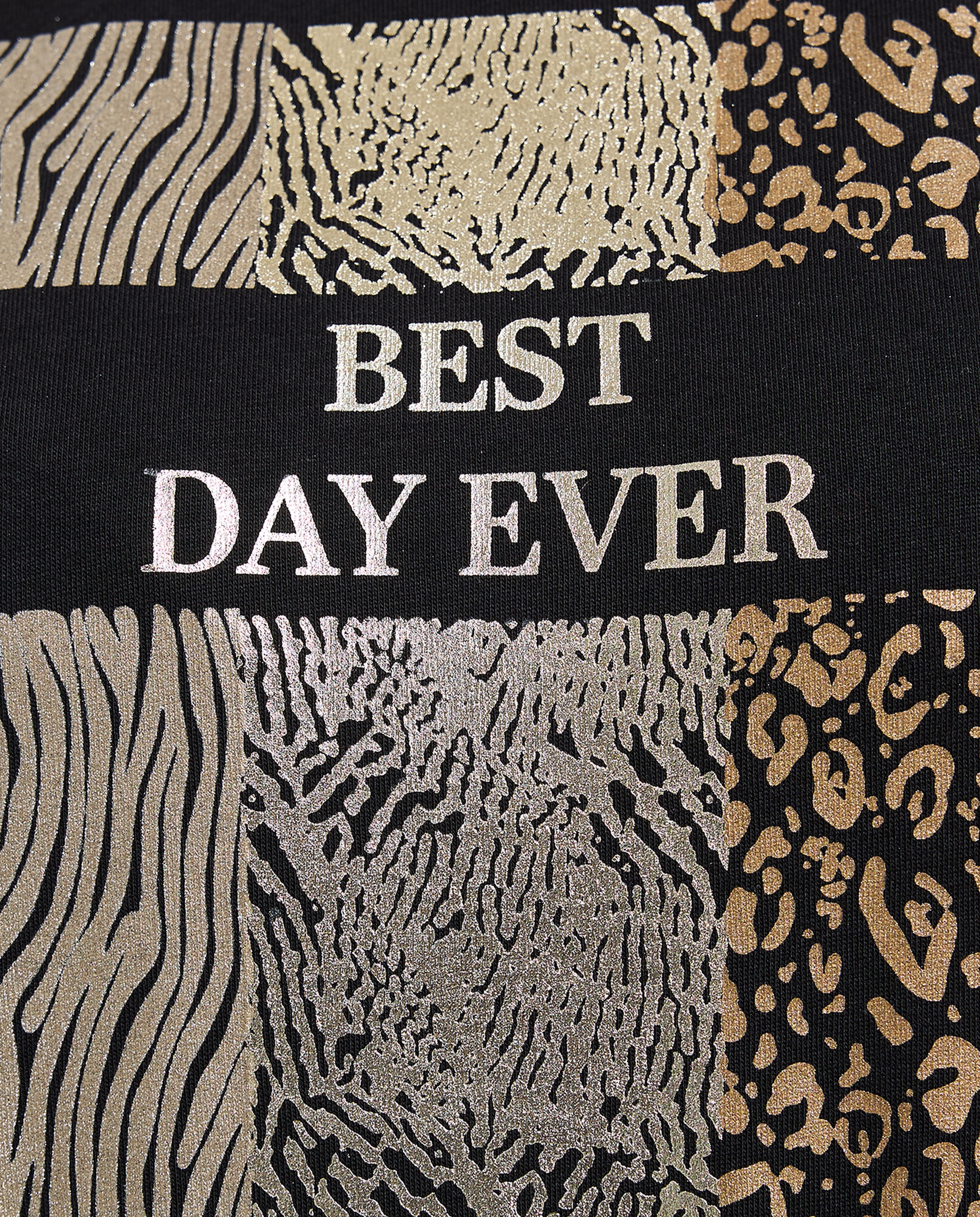 Printed T-Shirt with Crew Neck and Short Sleeves