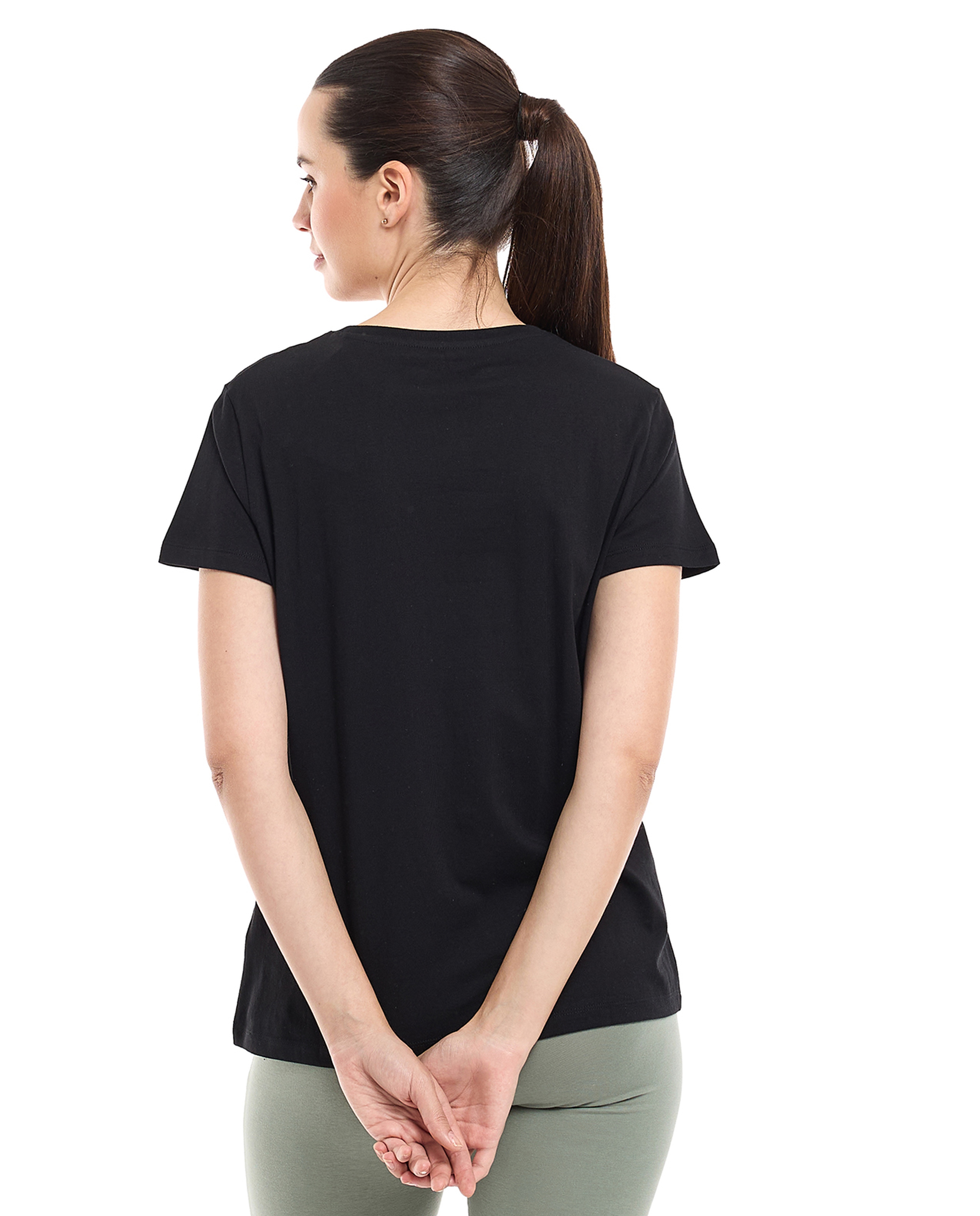 Typography Print T-Shirt with Crew Neck and Short Sleeves