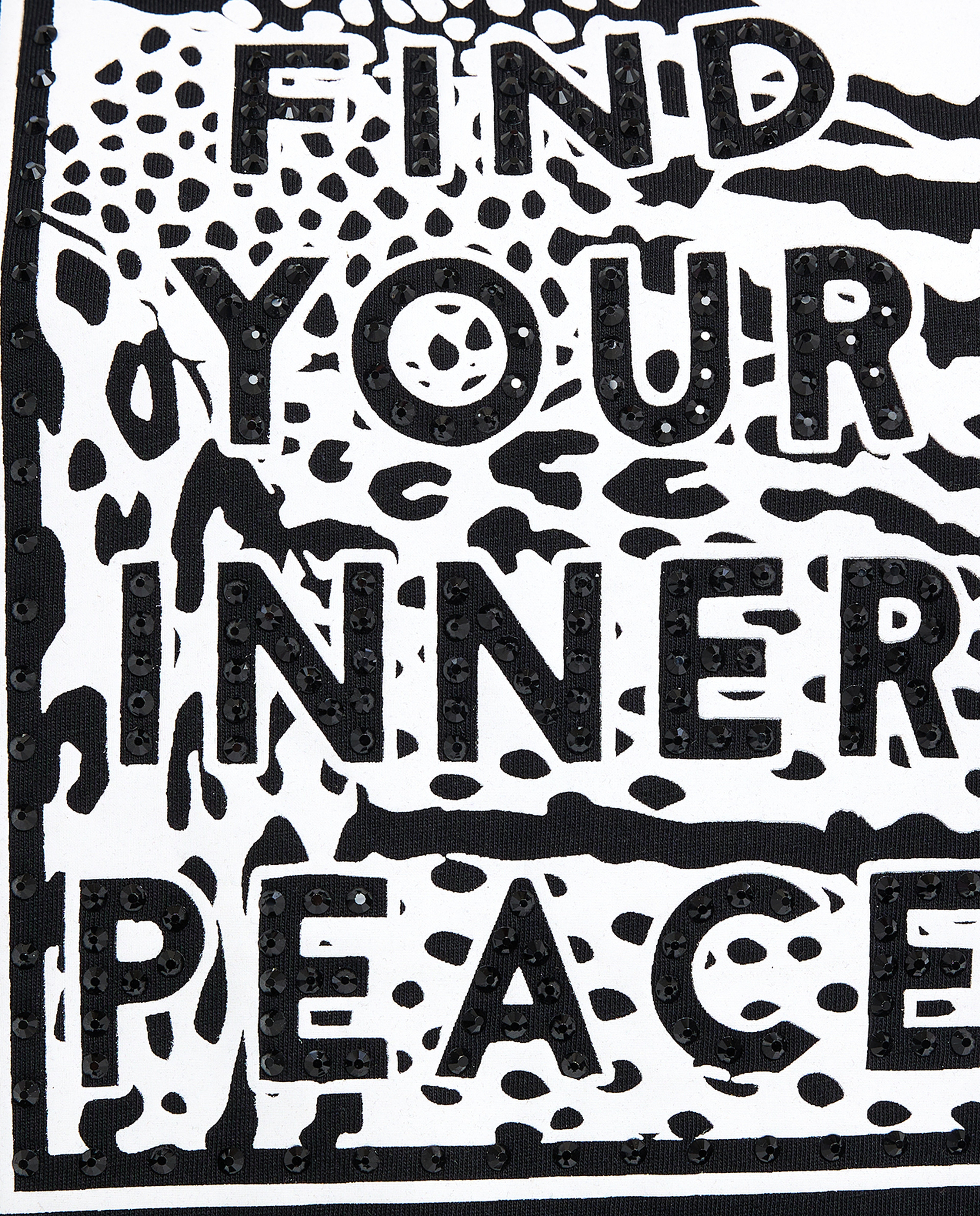 Embellished T-Shirt with Crew Neck and Short Sleeves