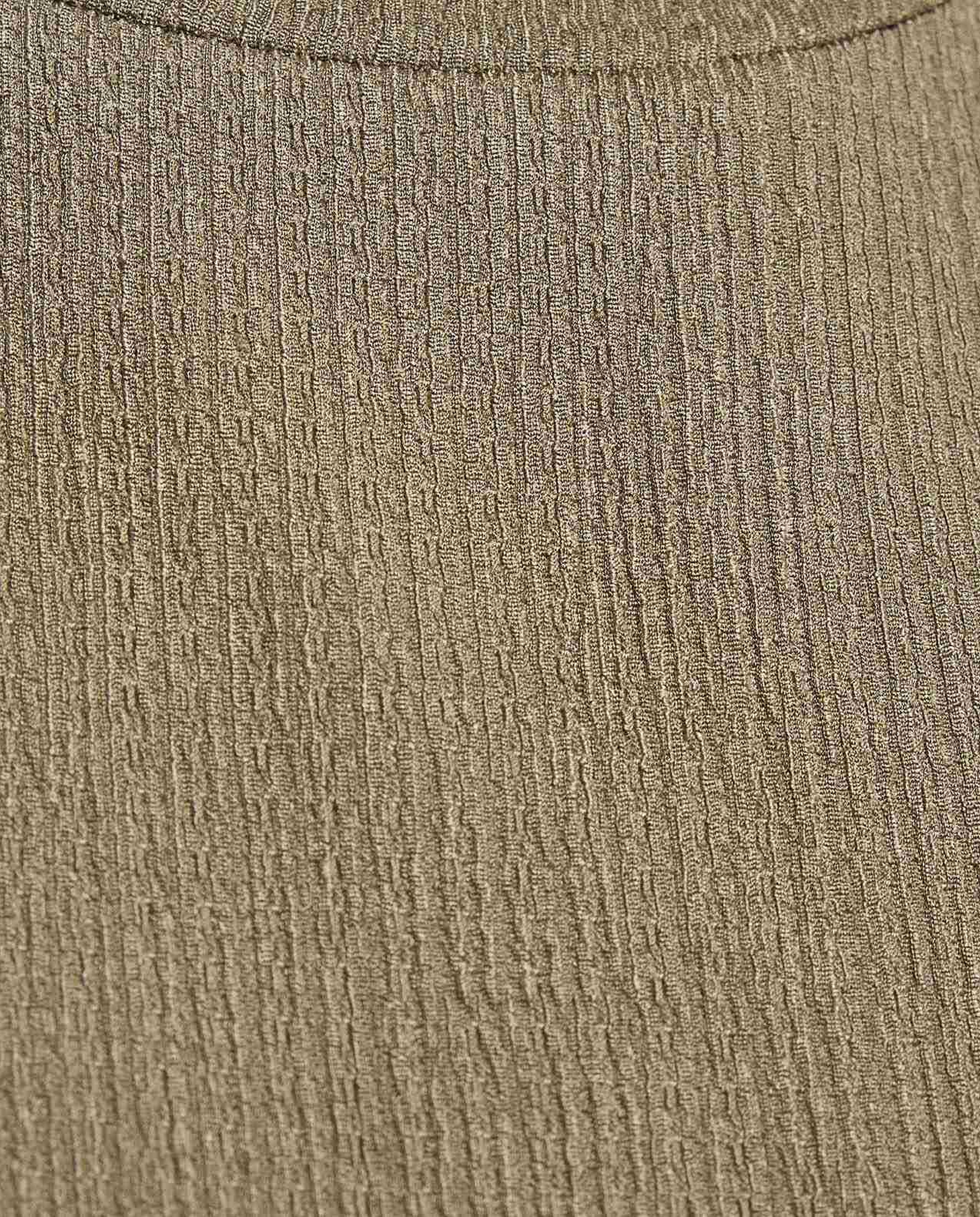 Textured Knit Top with Crew Neck and Short Sleeves