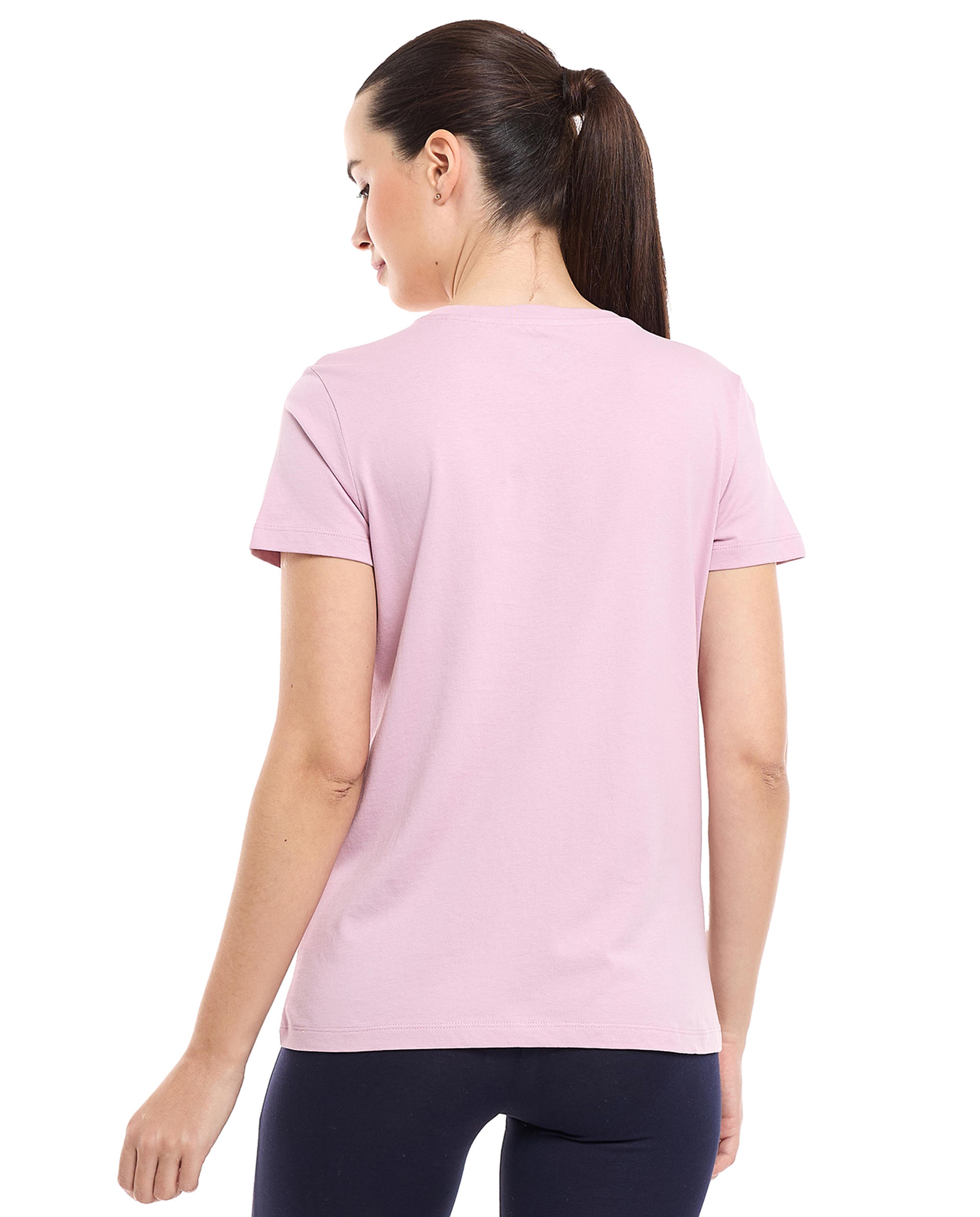 Graphic Print T-Shirt with Crew Neck and Short Sleeves