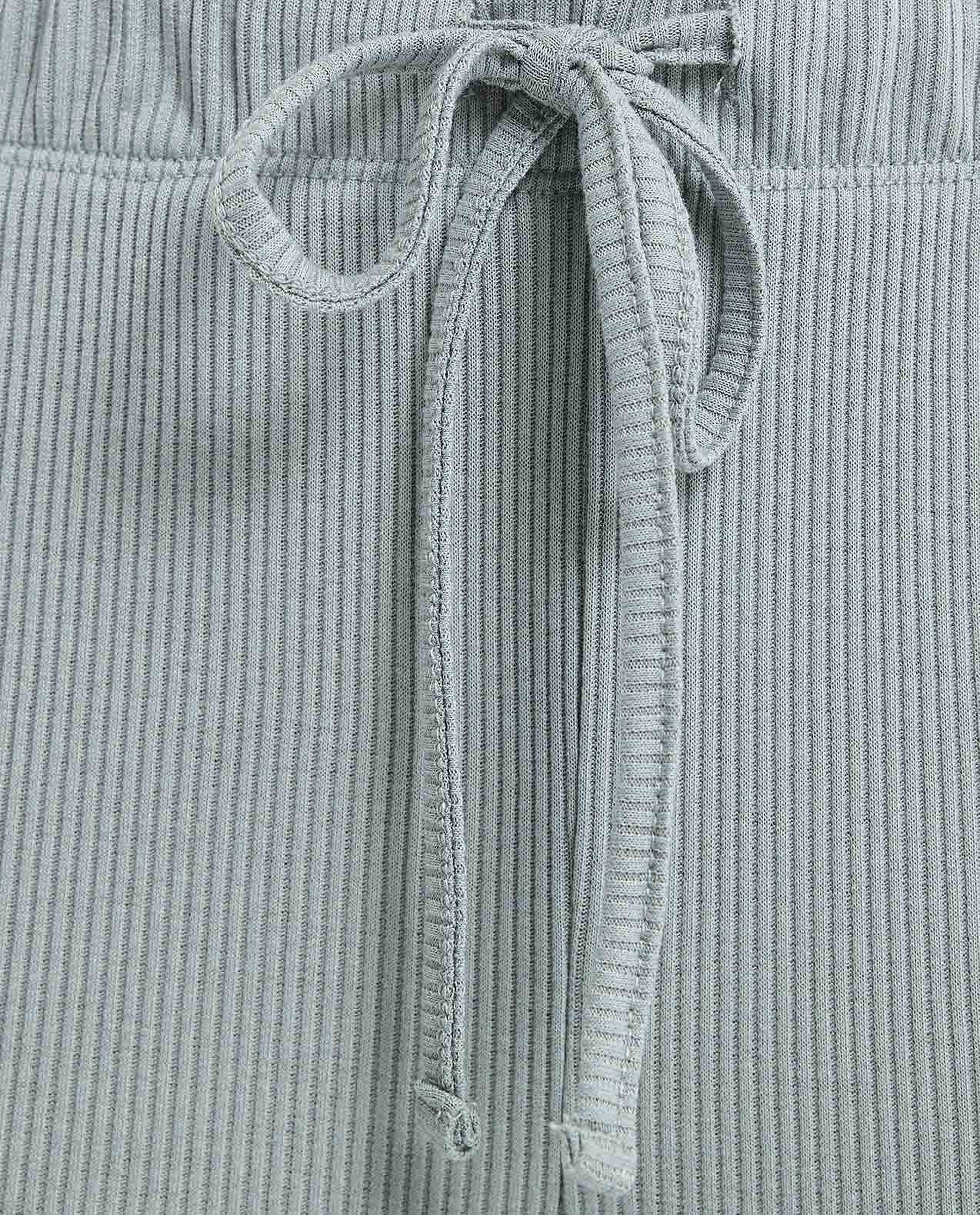 Solid Pyjama Bottom with Drawstring Waist