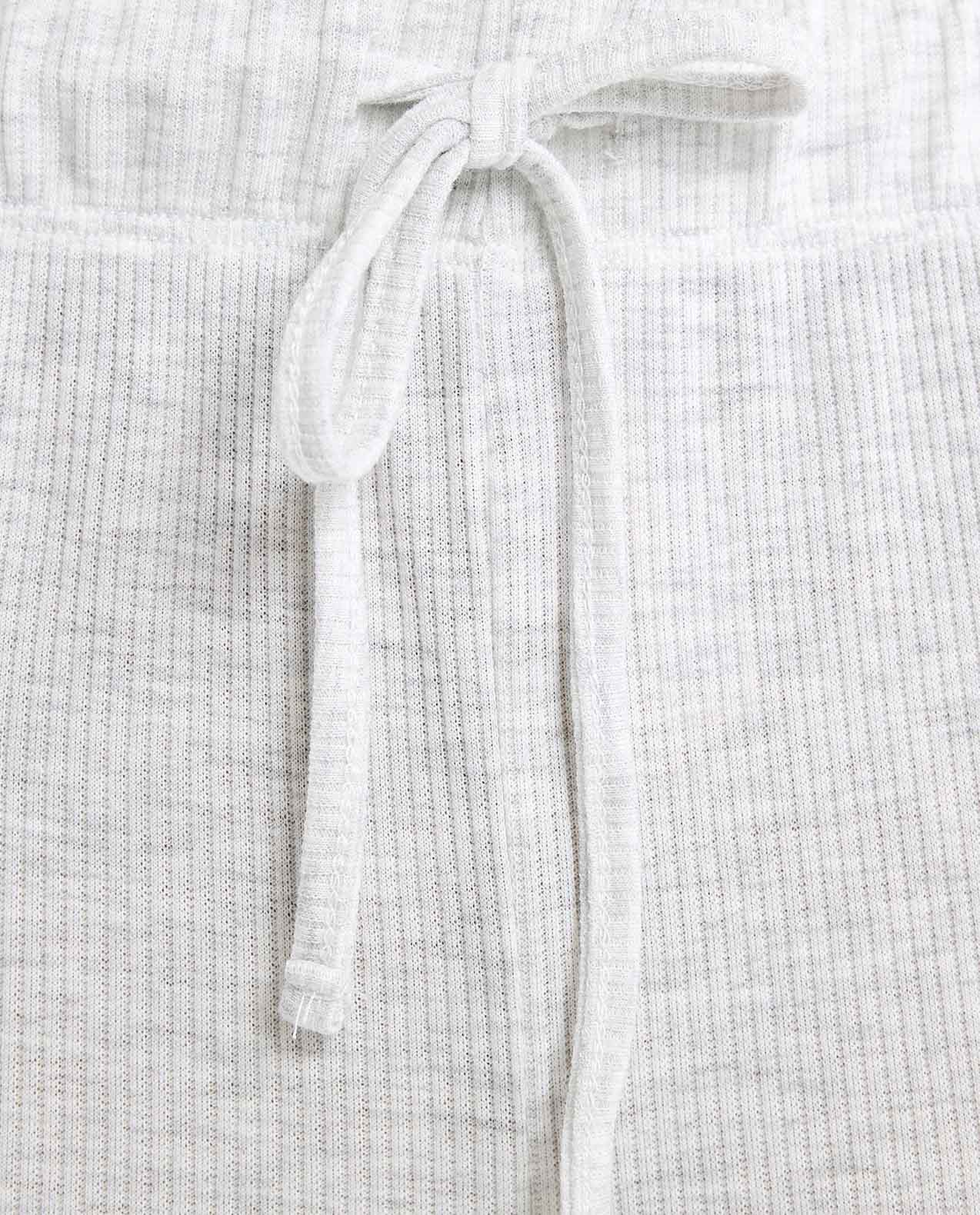 Solid Pyjama Bottom with Drawstring Waist