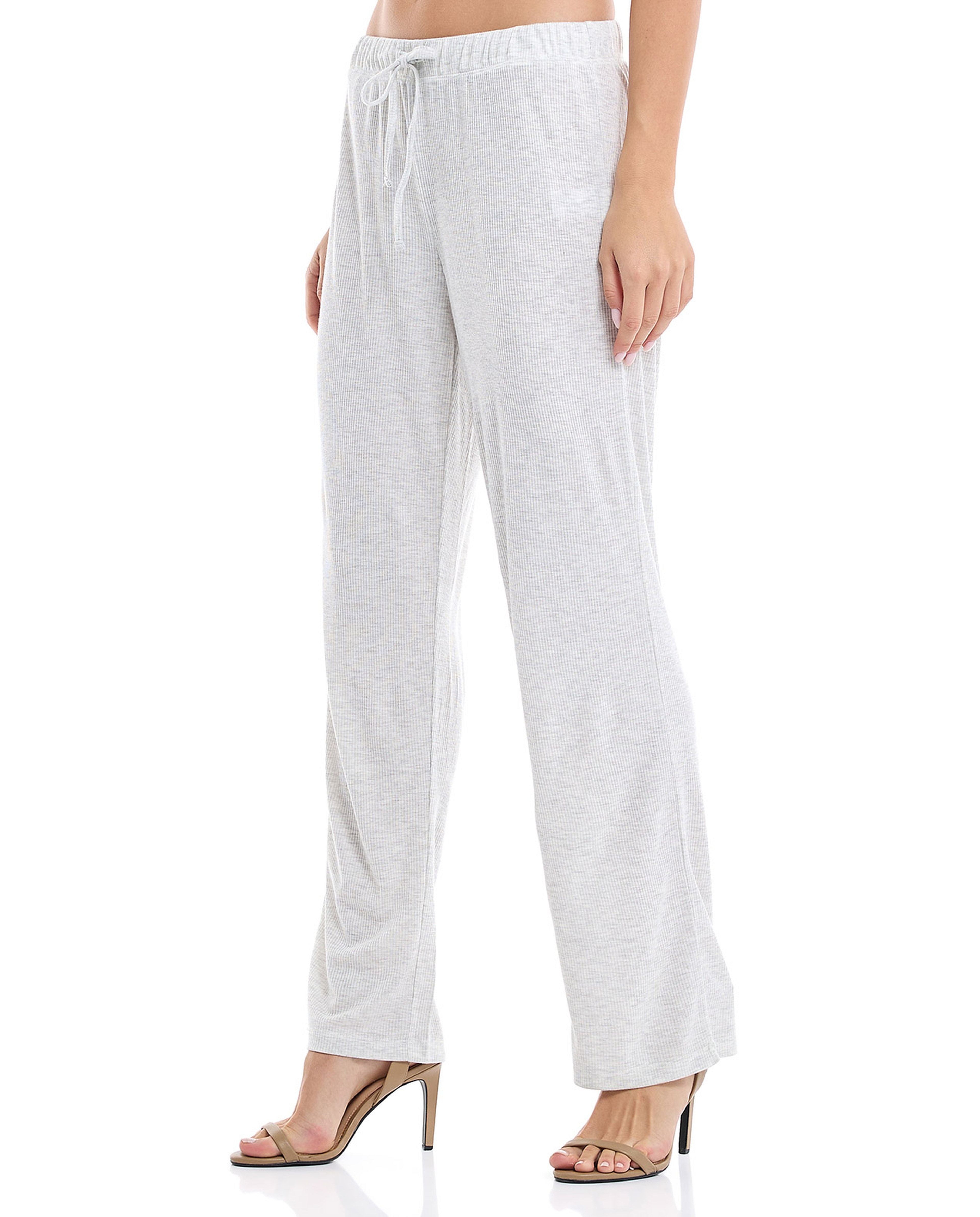 Solid Pyjama Bottom with Drawstring Waist
