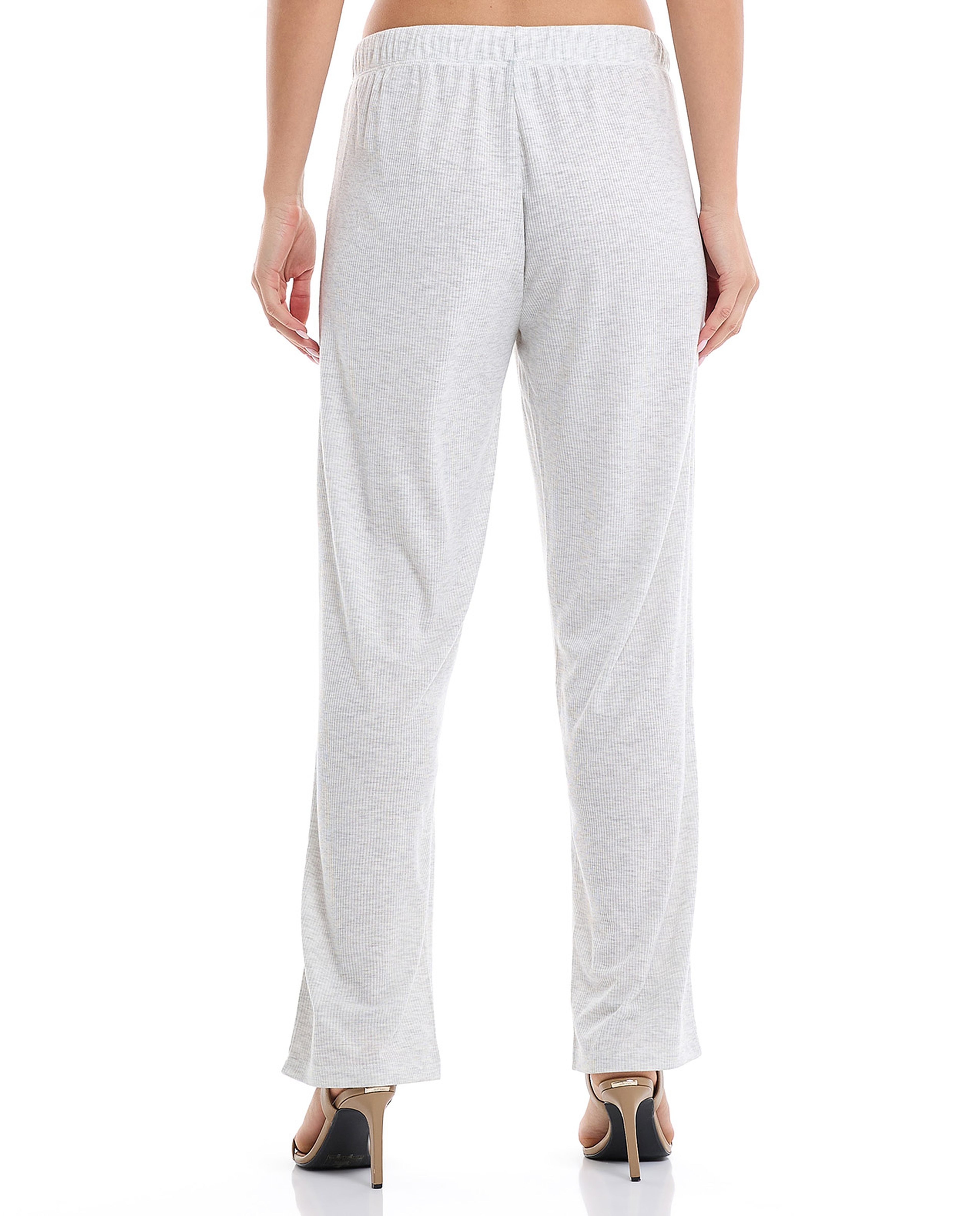Solid Pyjama Bottom with Drawstring Waist