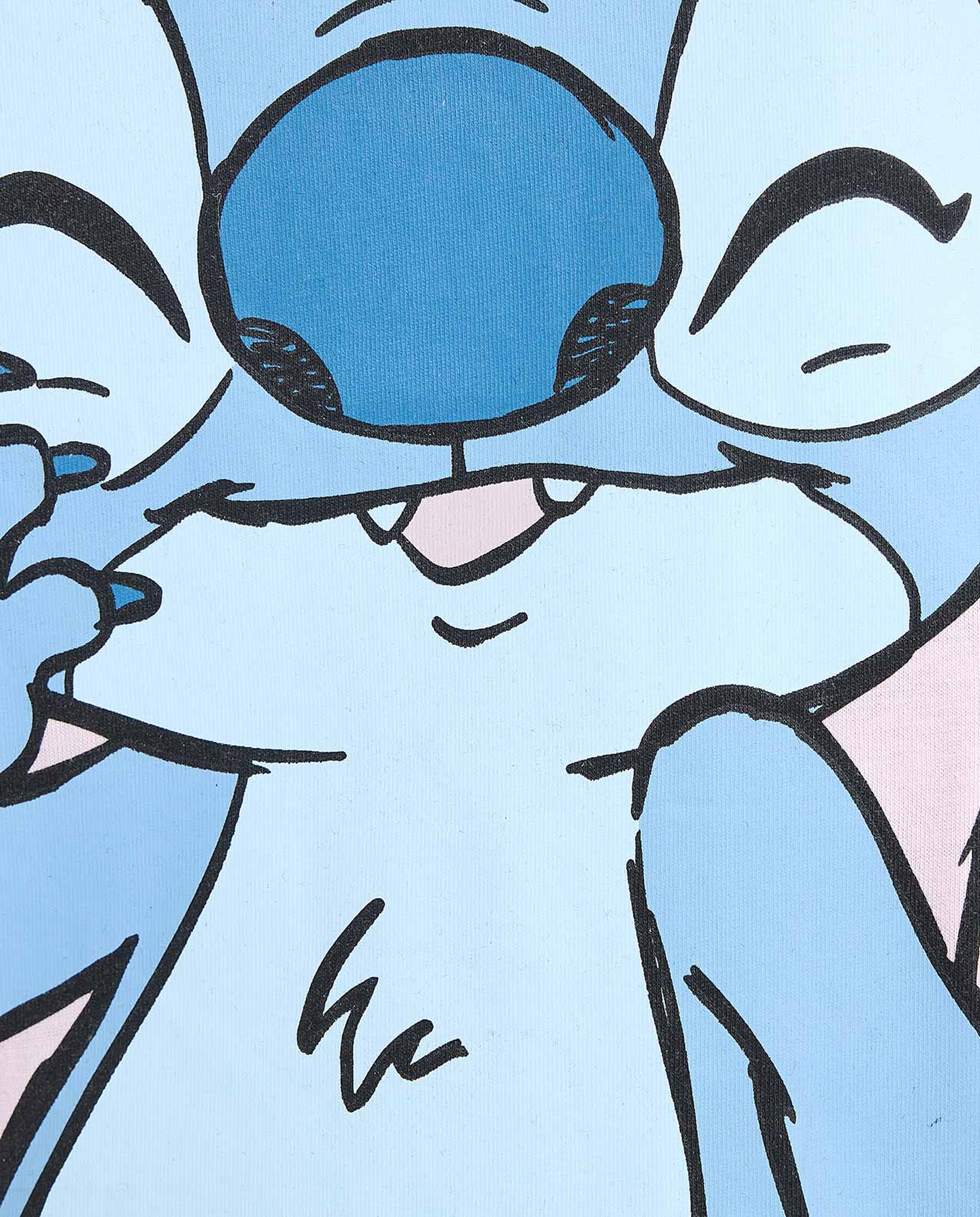 Stitch Print Nightdress with Short Sleeves