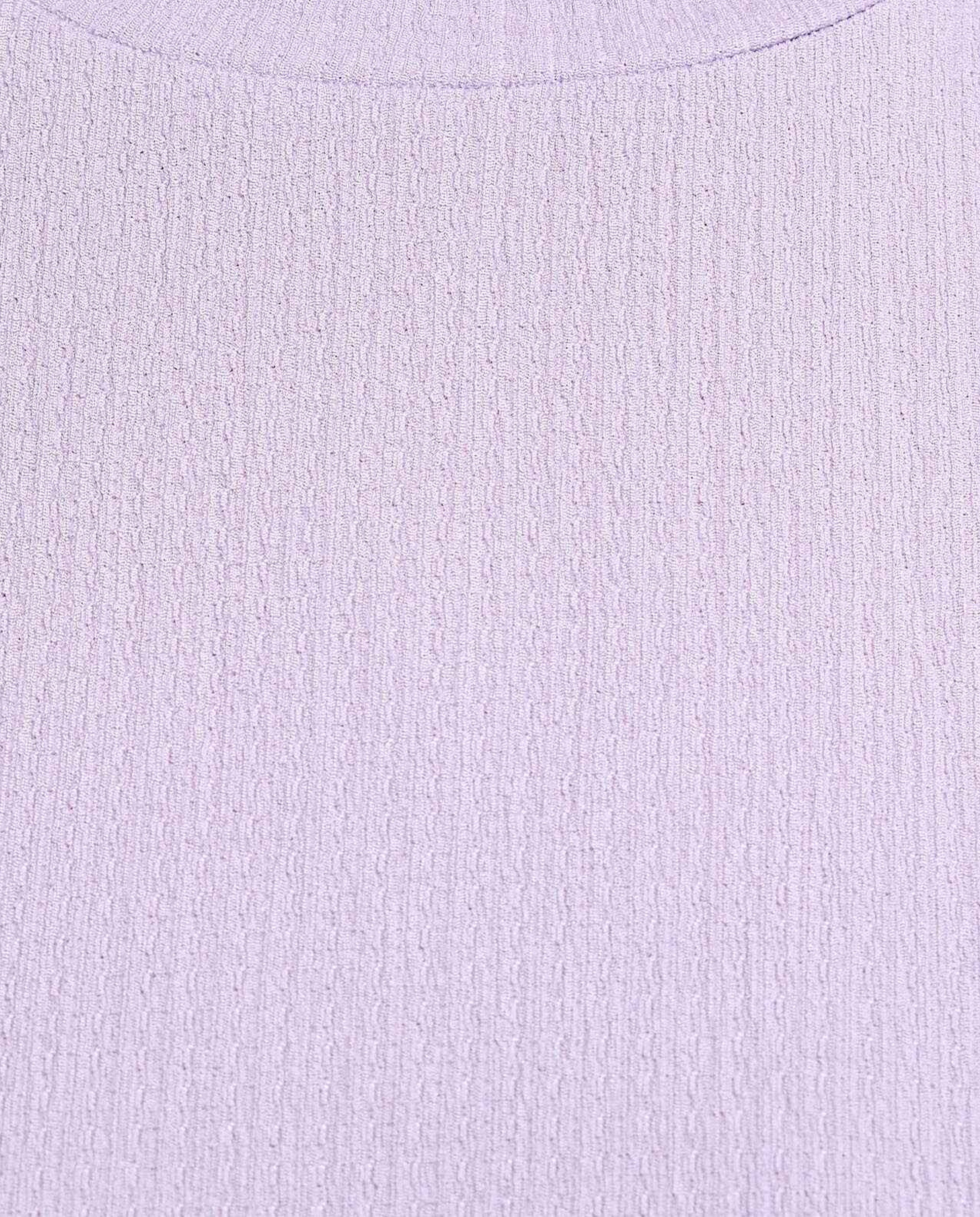 Textured Knit Top with Crew Neck and Short Sleeves