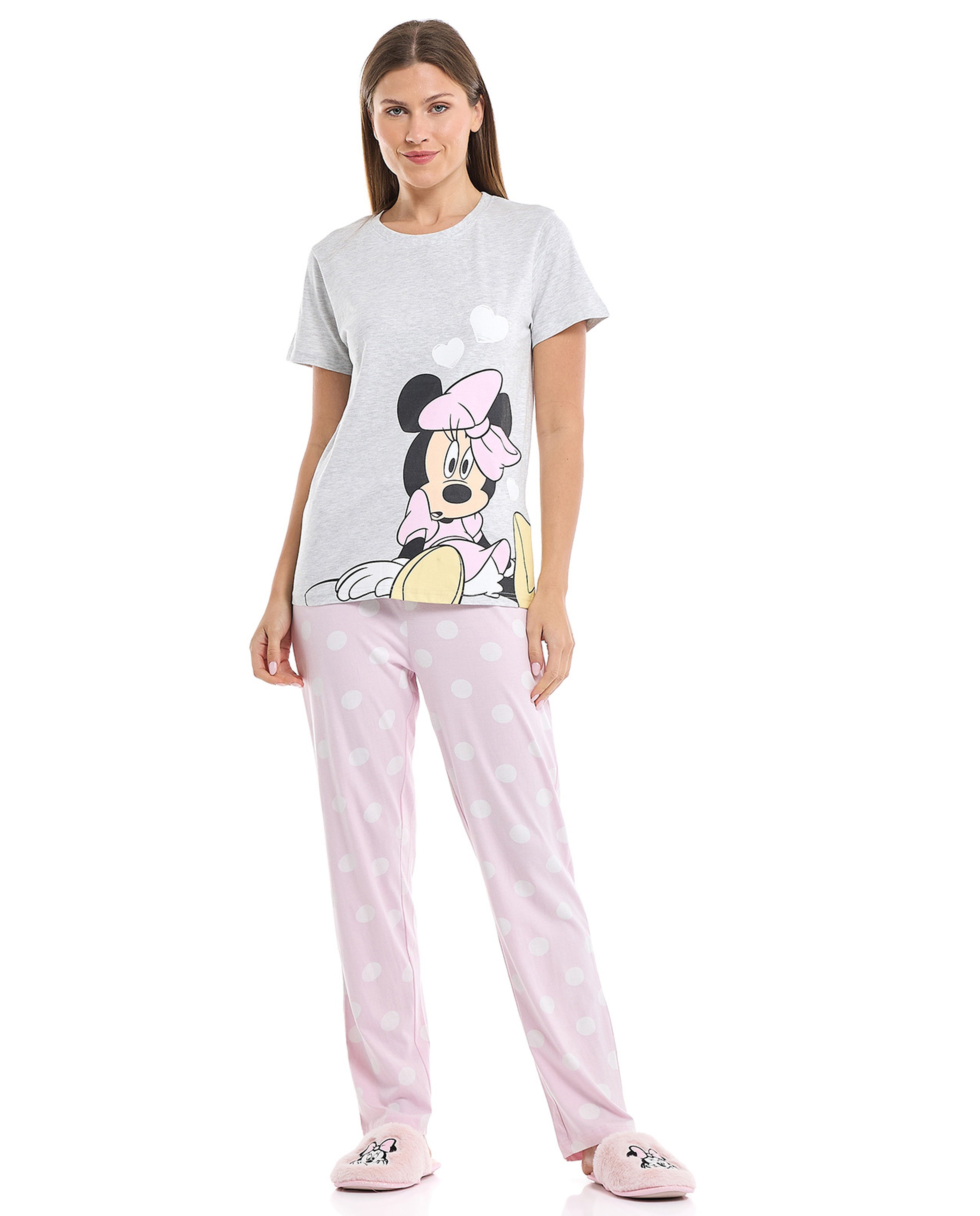 Minnie Mouse Print Pyjama Set