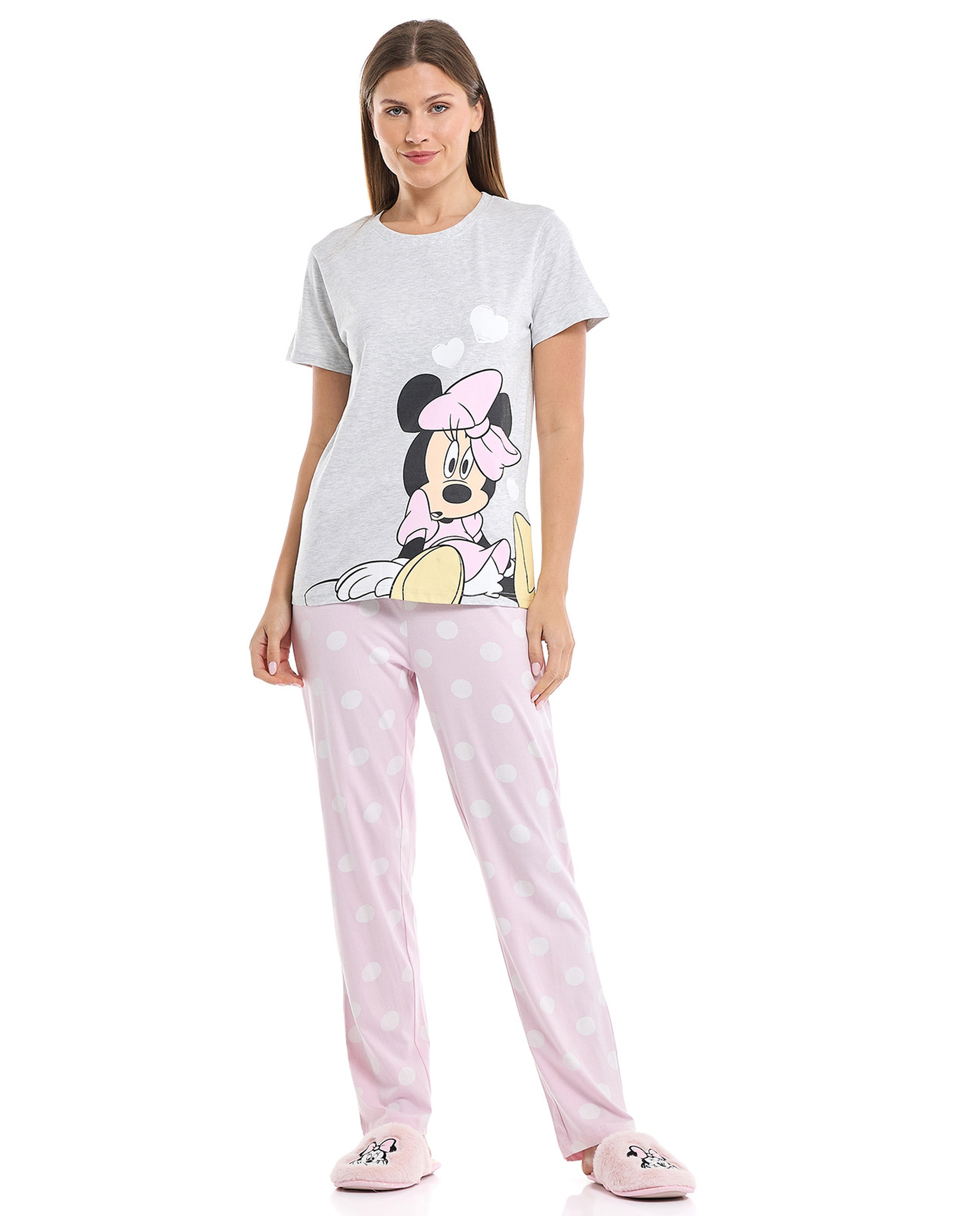 Minnie Mouse Print Pyjama Set