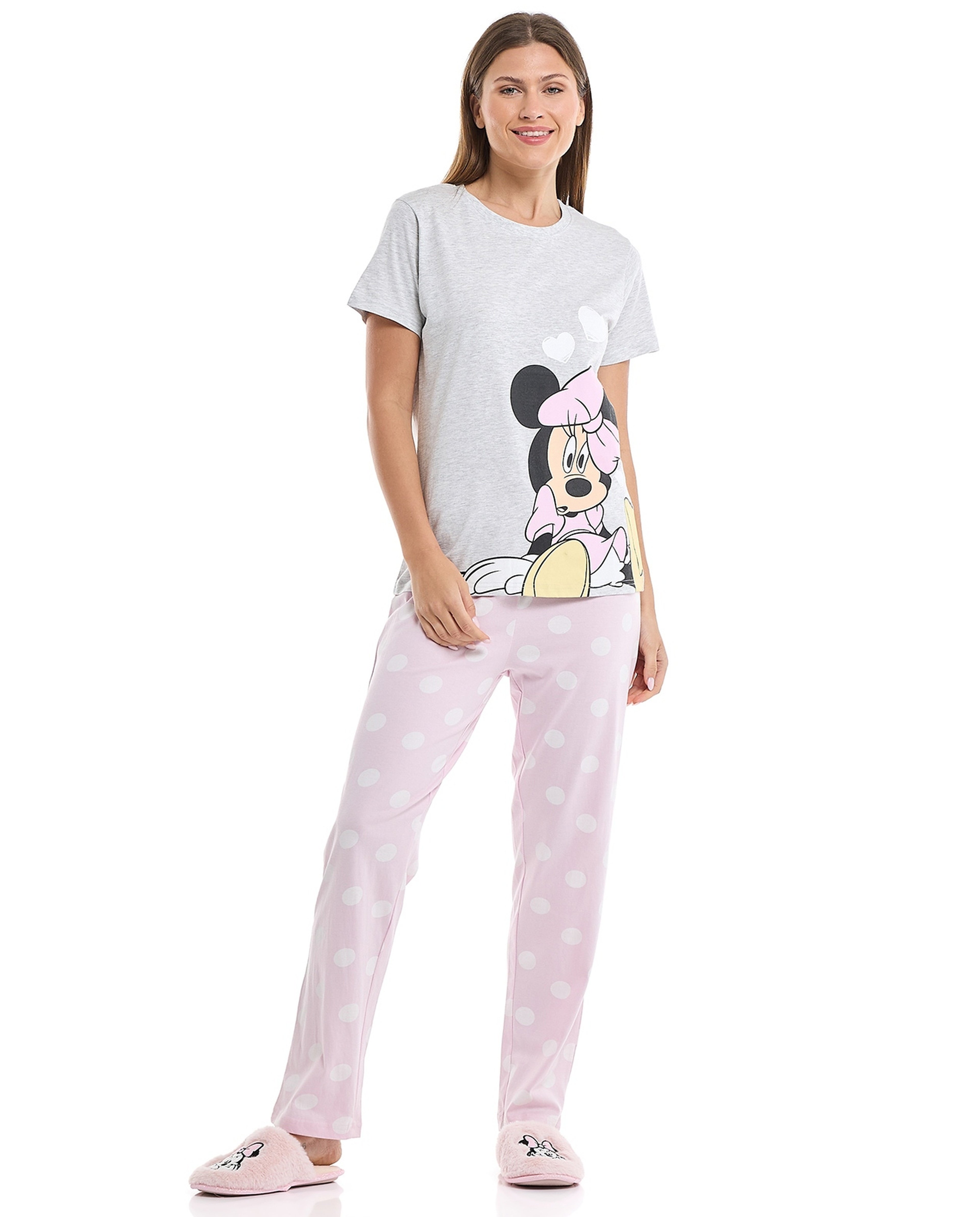 Minnie Mouse Print Pyjama Set