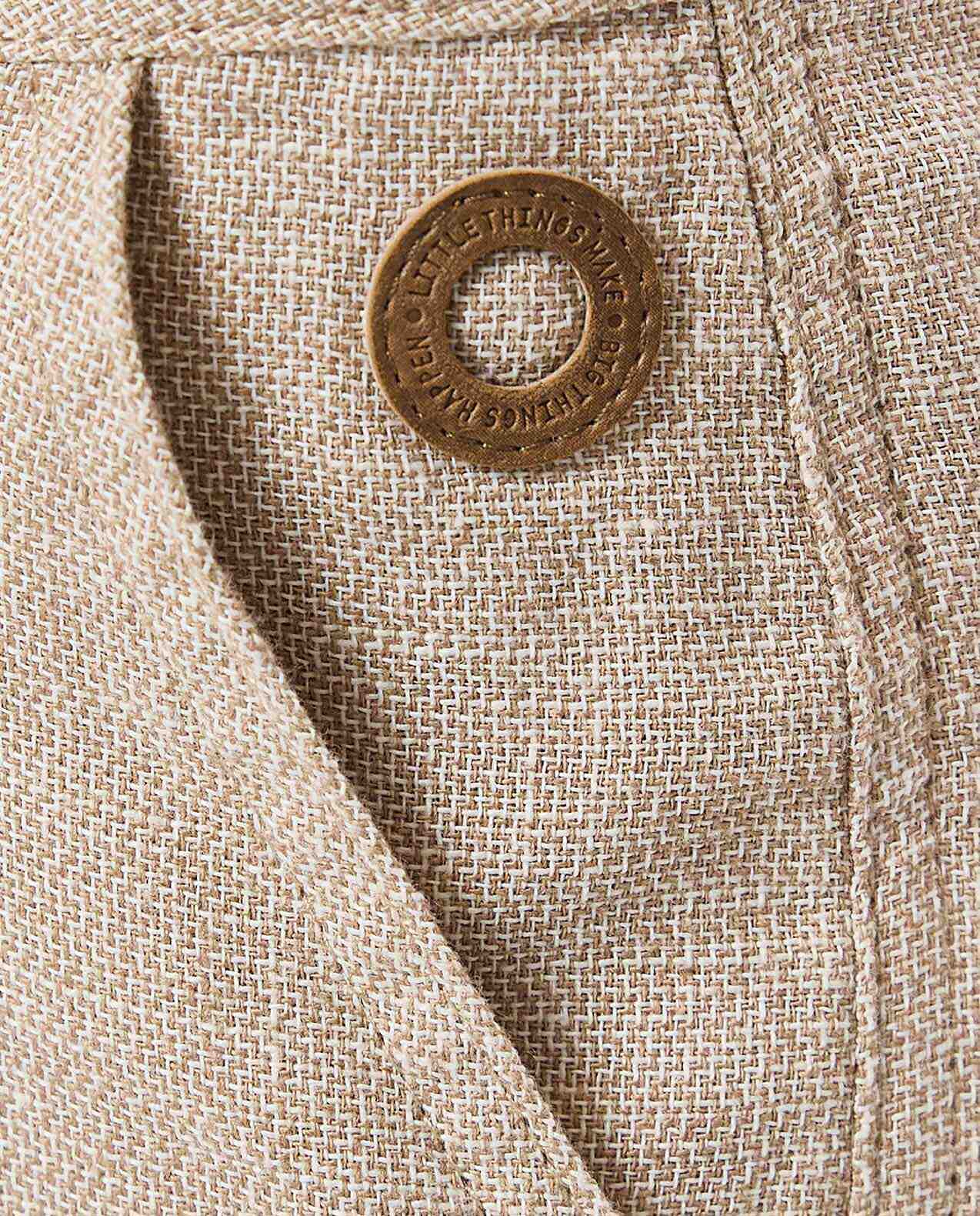 Textured Straight Fit Trousers