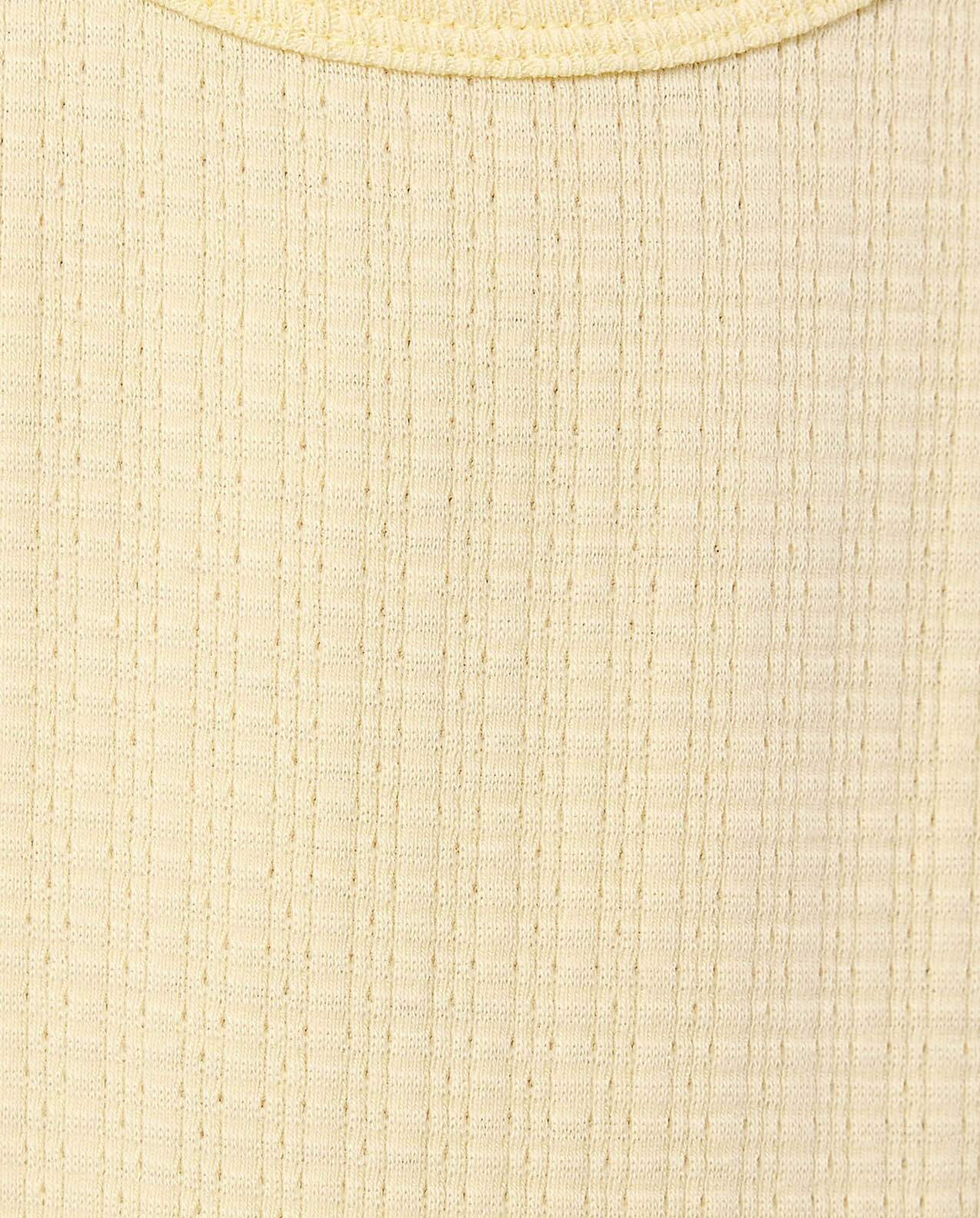 Textured Top with Crew Neck and Short Sleeves