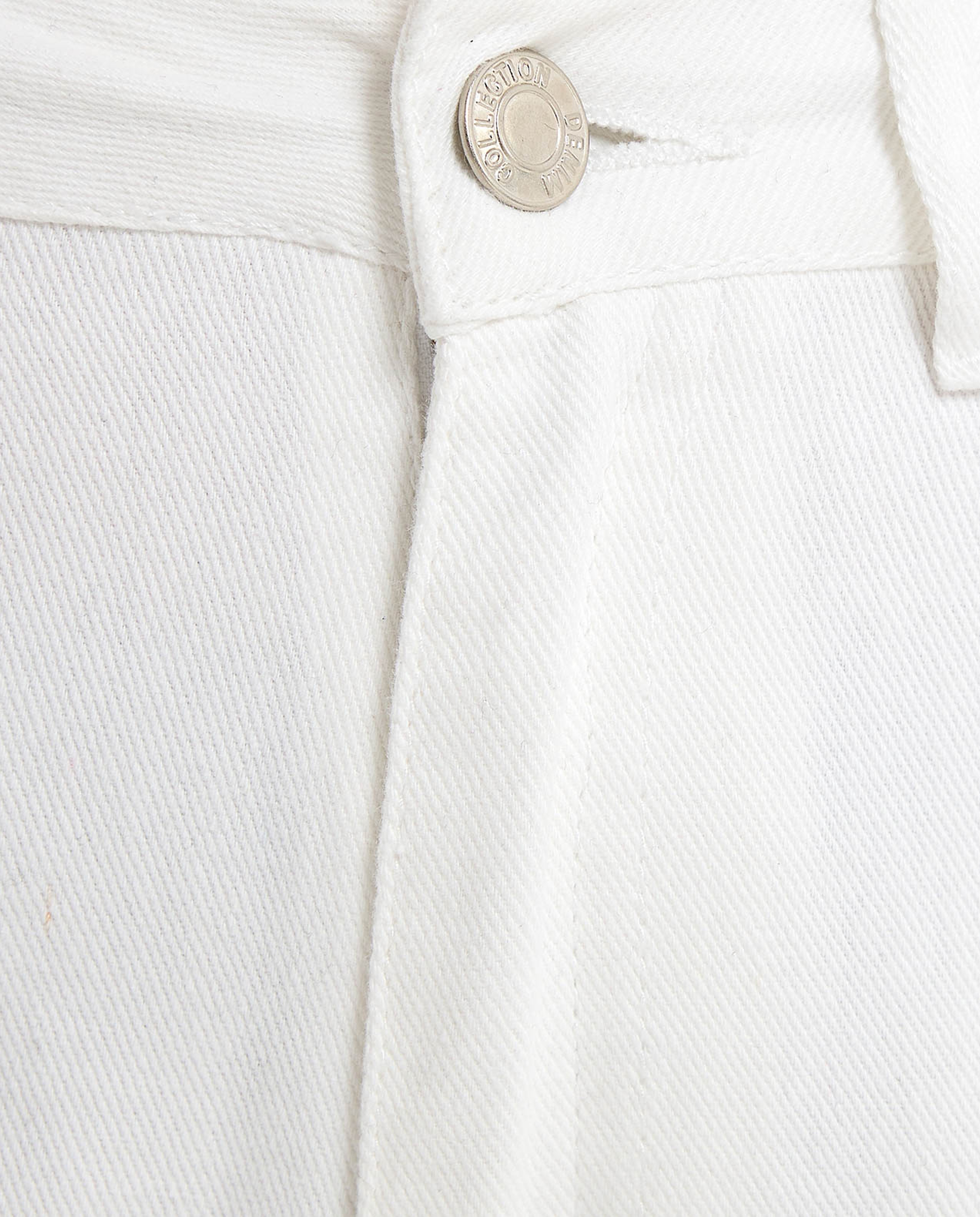 Solid Wide Leg Cargo Jeans with Button Closure