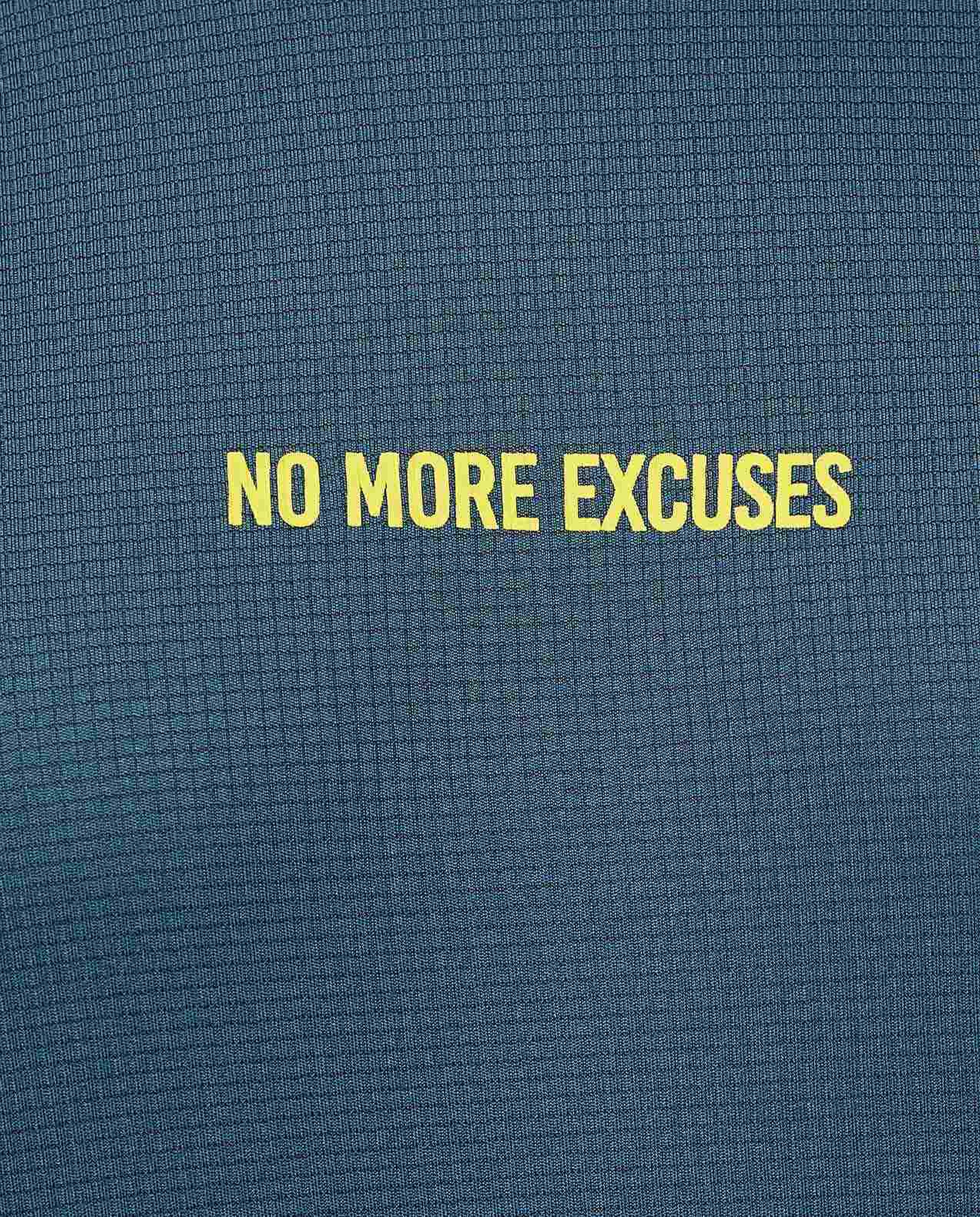 Typography Print Active T-Shirt with Crew Neck and Short Sleeves