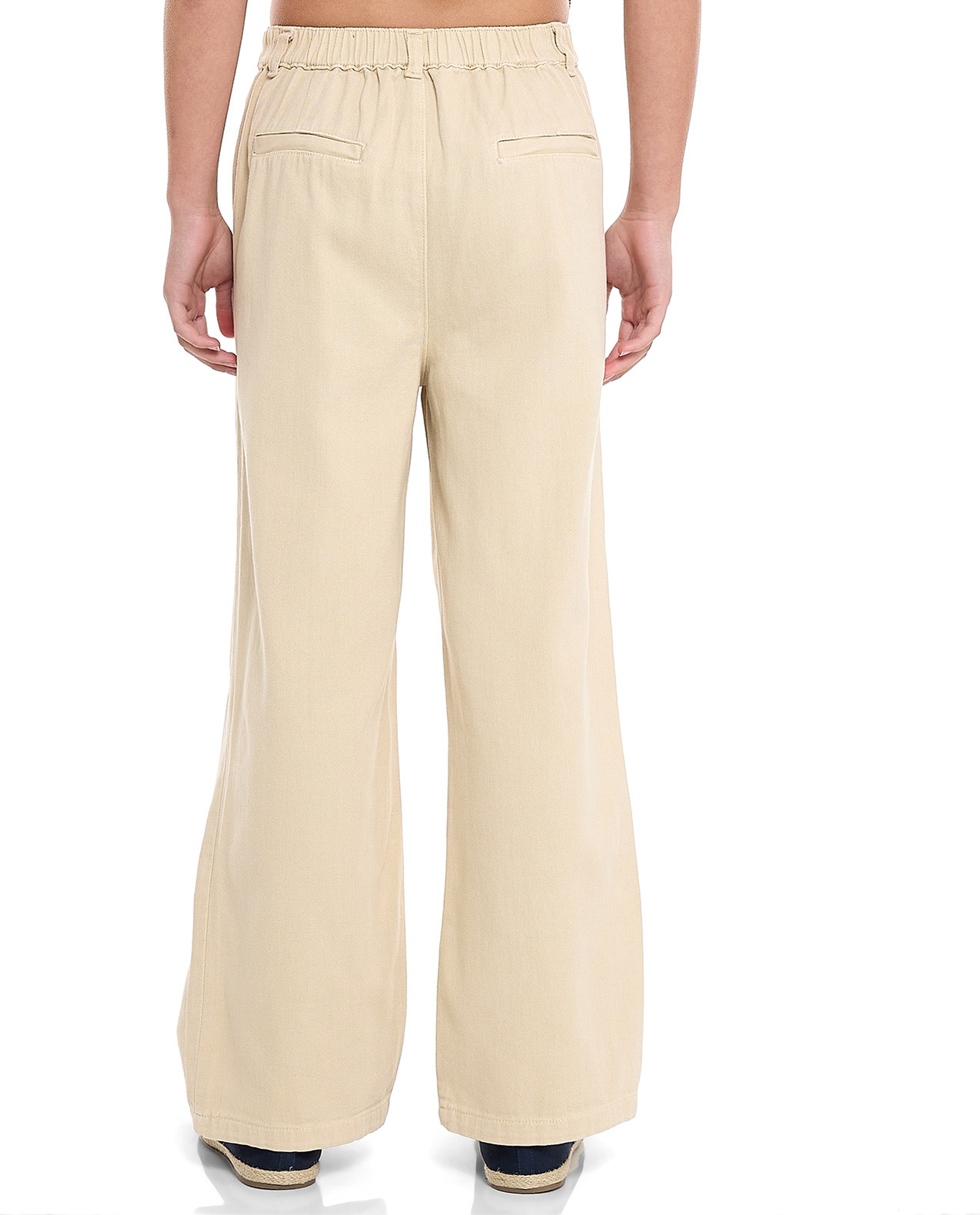 Solid Straight Fit Jeans with Button Closure