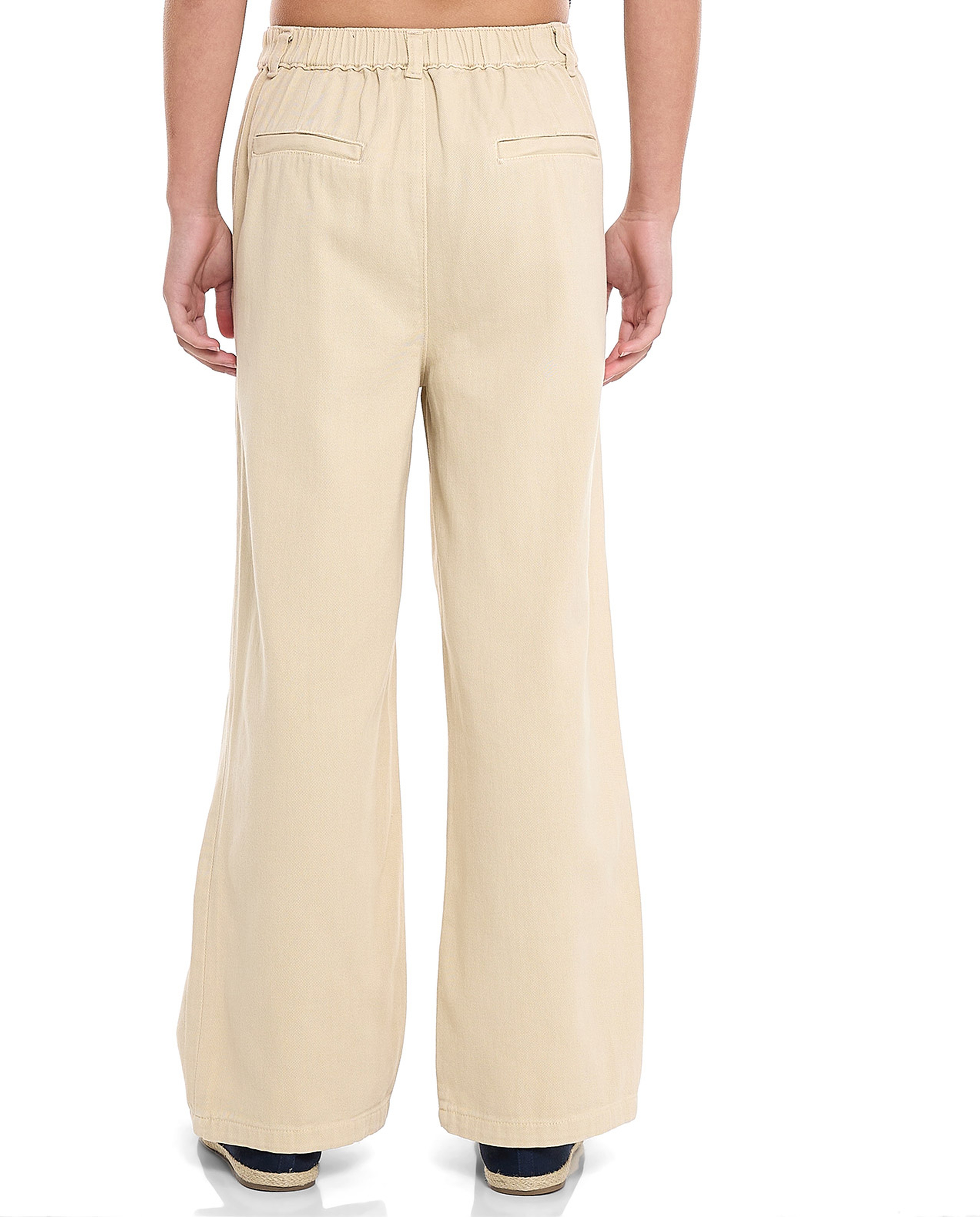 Solid Straight Fit Jeans with Button Closure