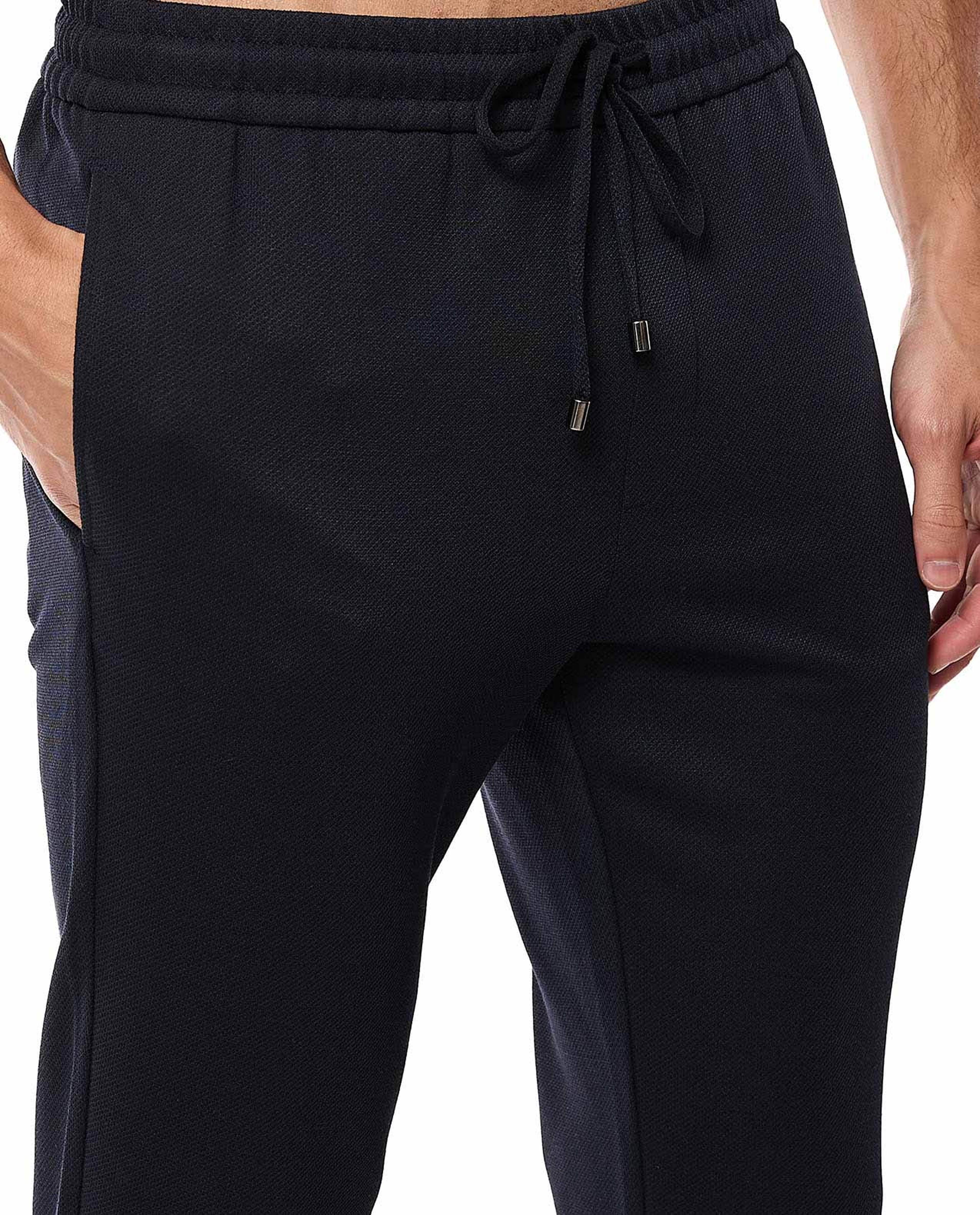 Solid Knit Pants with Drawstring Waist