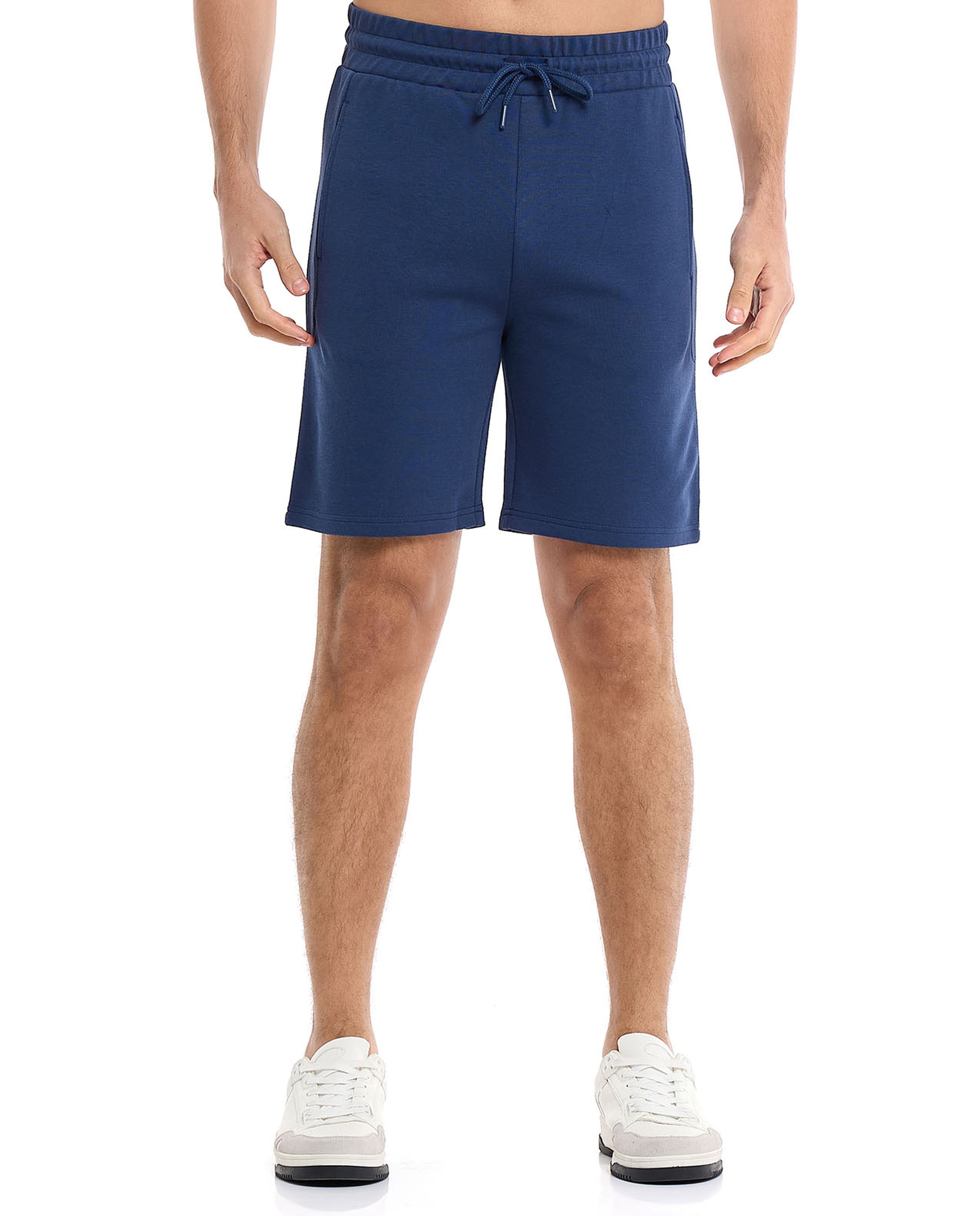 Knitted Shorts with Drawstring Waist