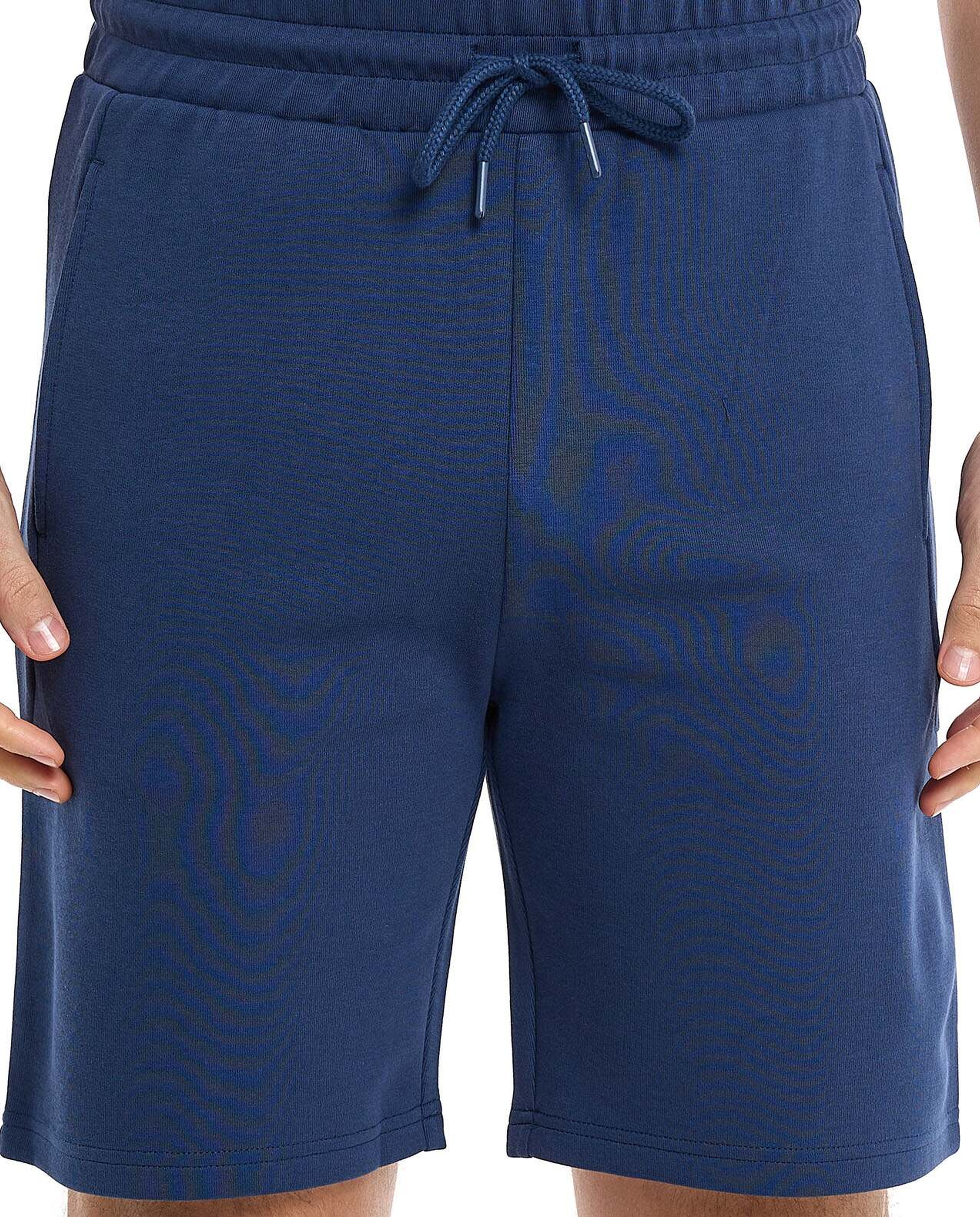 Knitted Shorts with Drawstring Waist