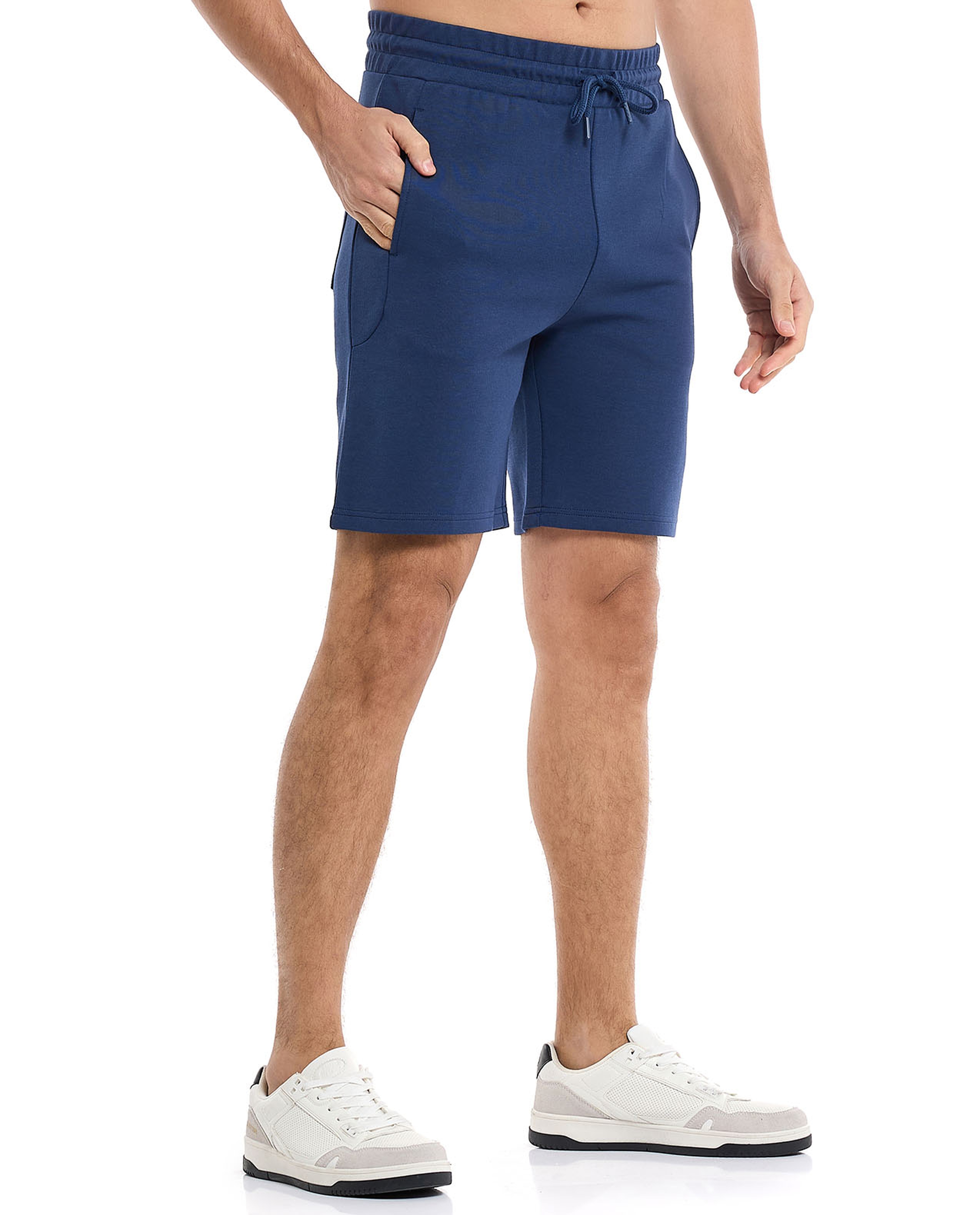 Knitted Shorts with Drawstring Waist