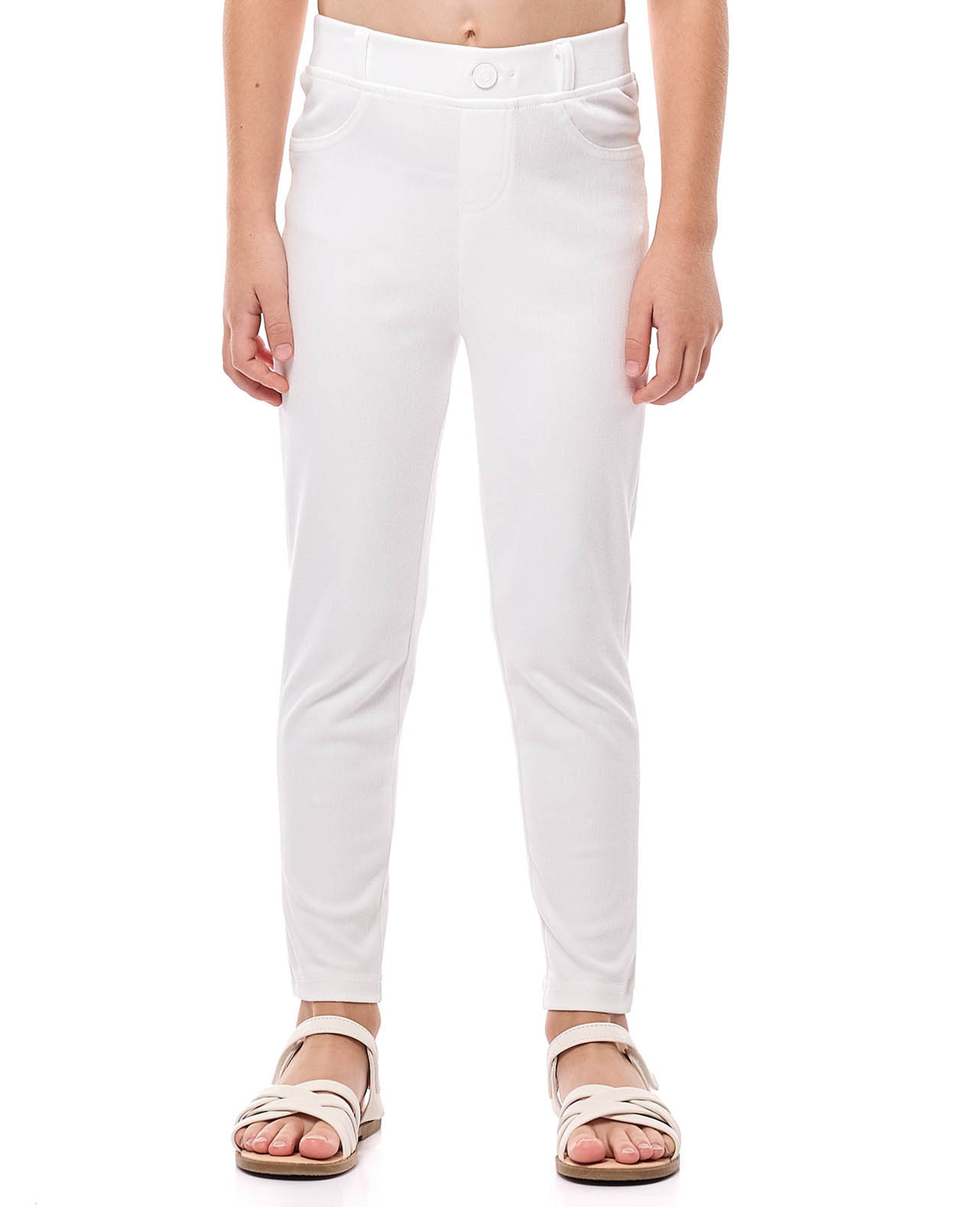 بنطال سادة برباط على الخصر