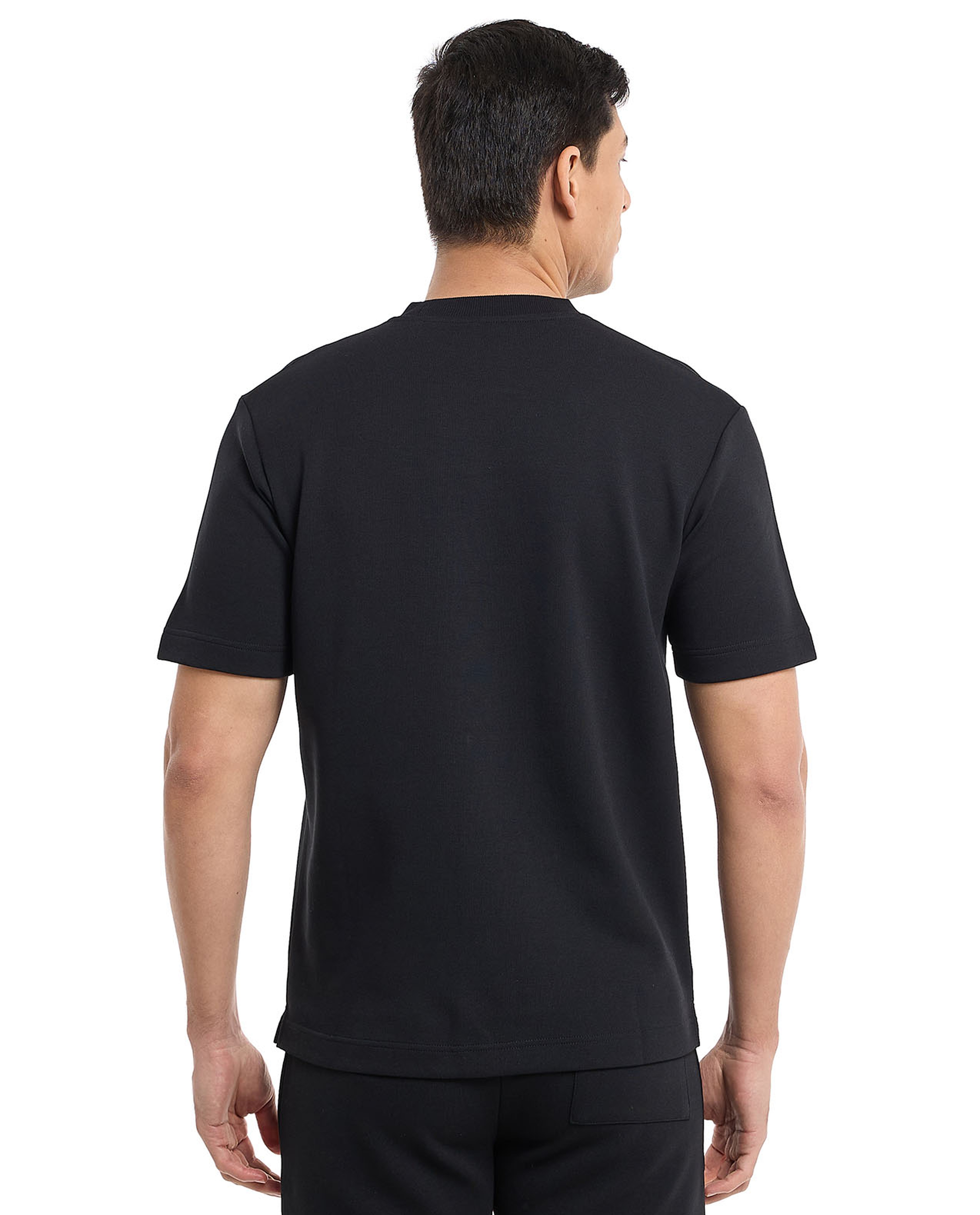 Solid T-Shirt with Crew Neck and Short Sleeves