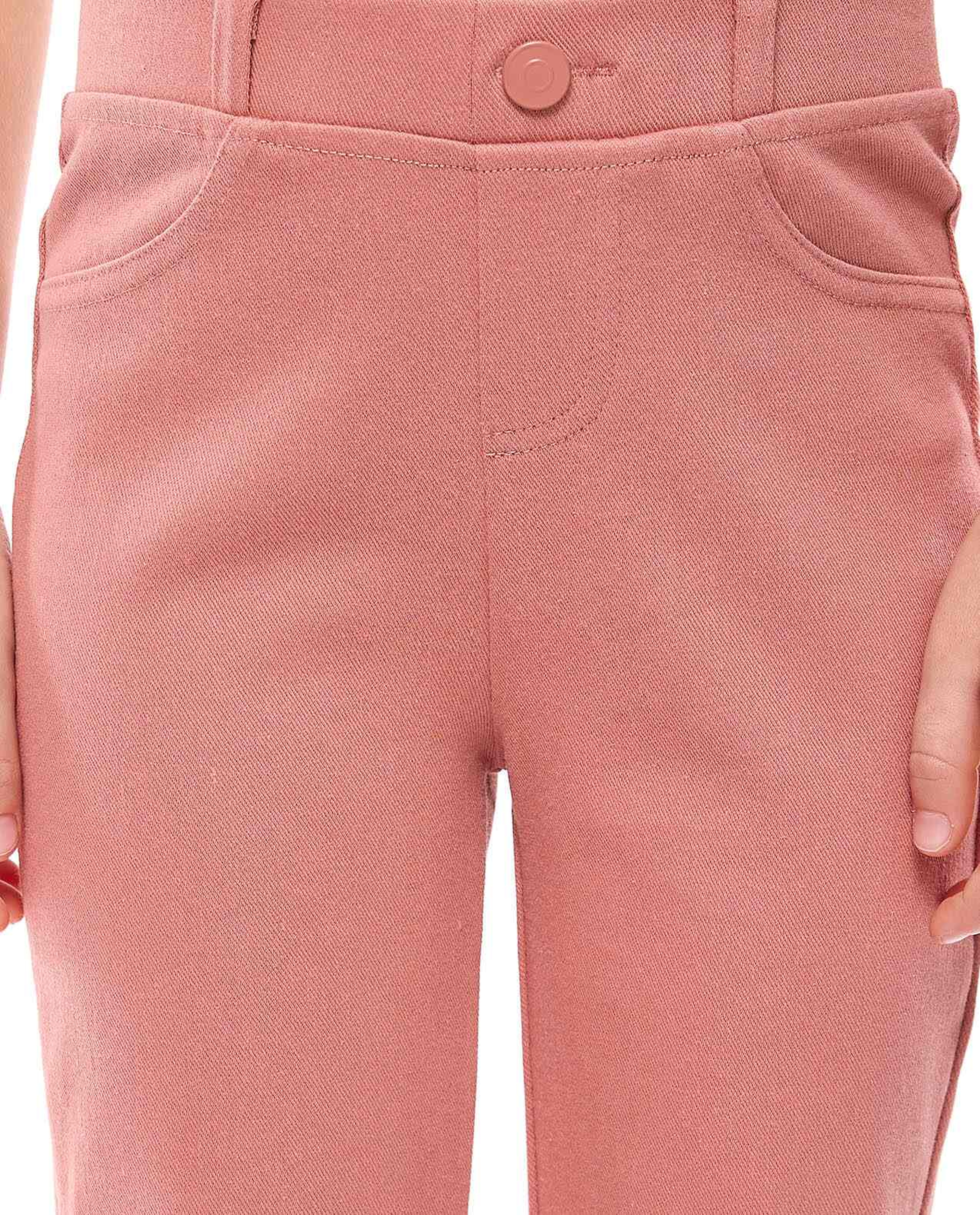 Solid Skinny Fit Pants with Elastic Waist