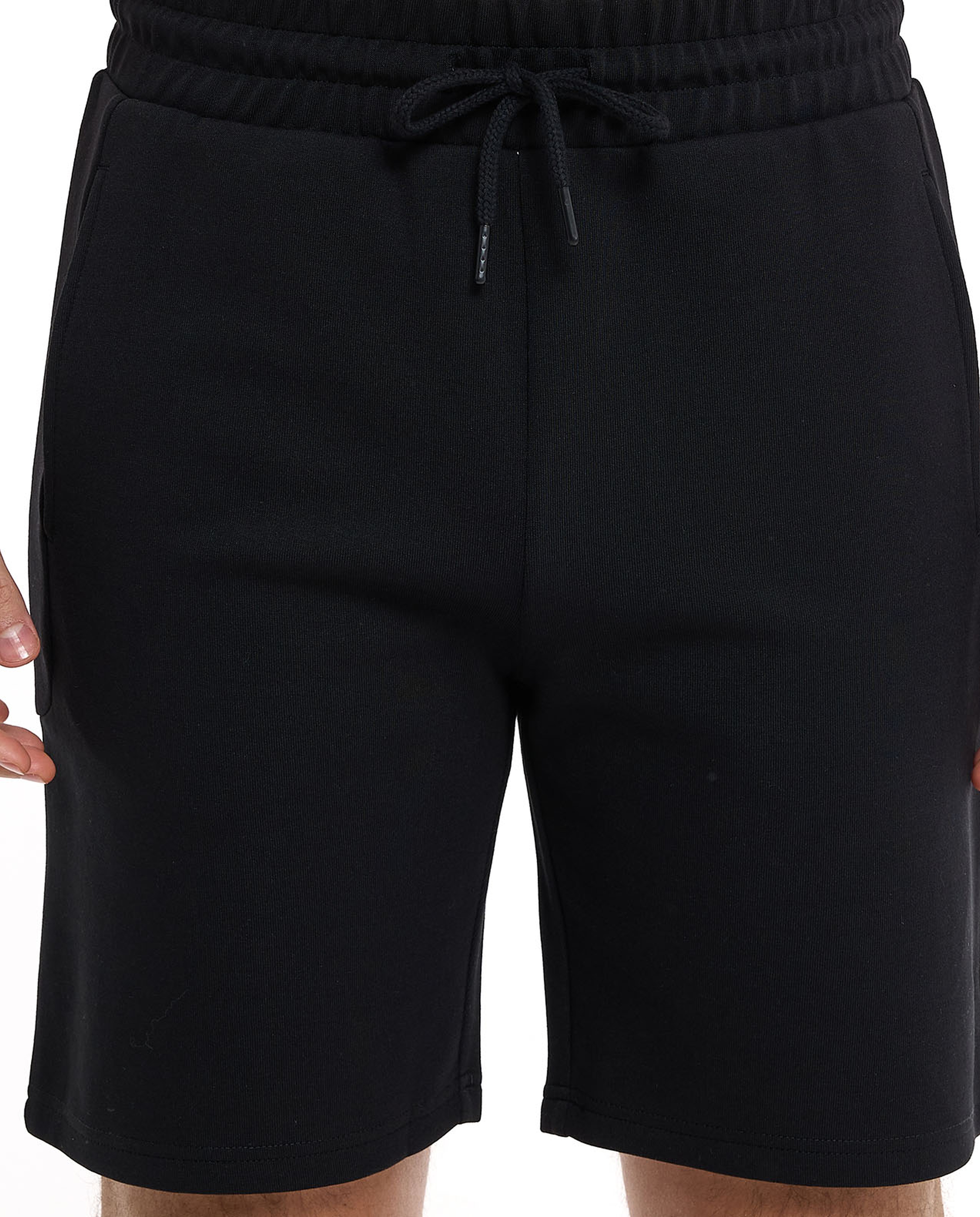 Knitted Shorts with Drawstring Waist