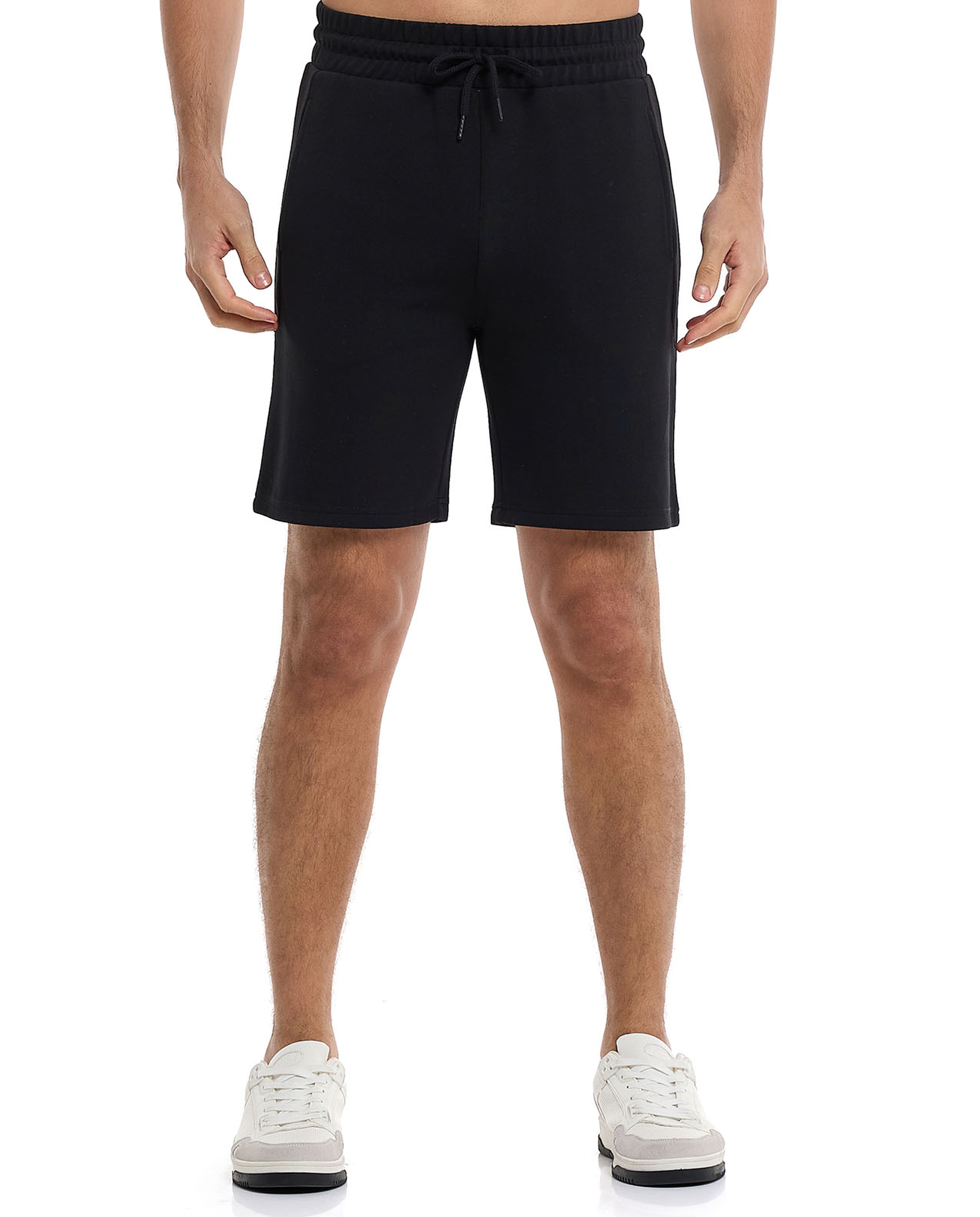 Knitted Shorts with Drawstring Waist